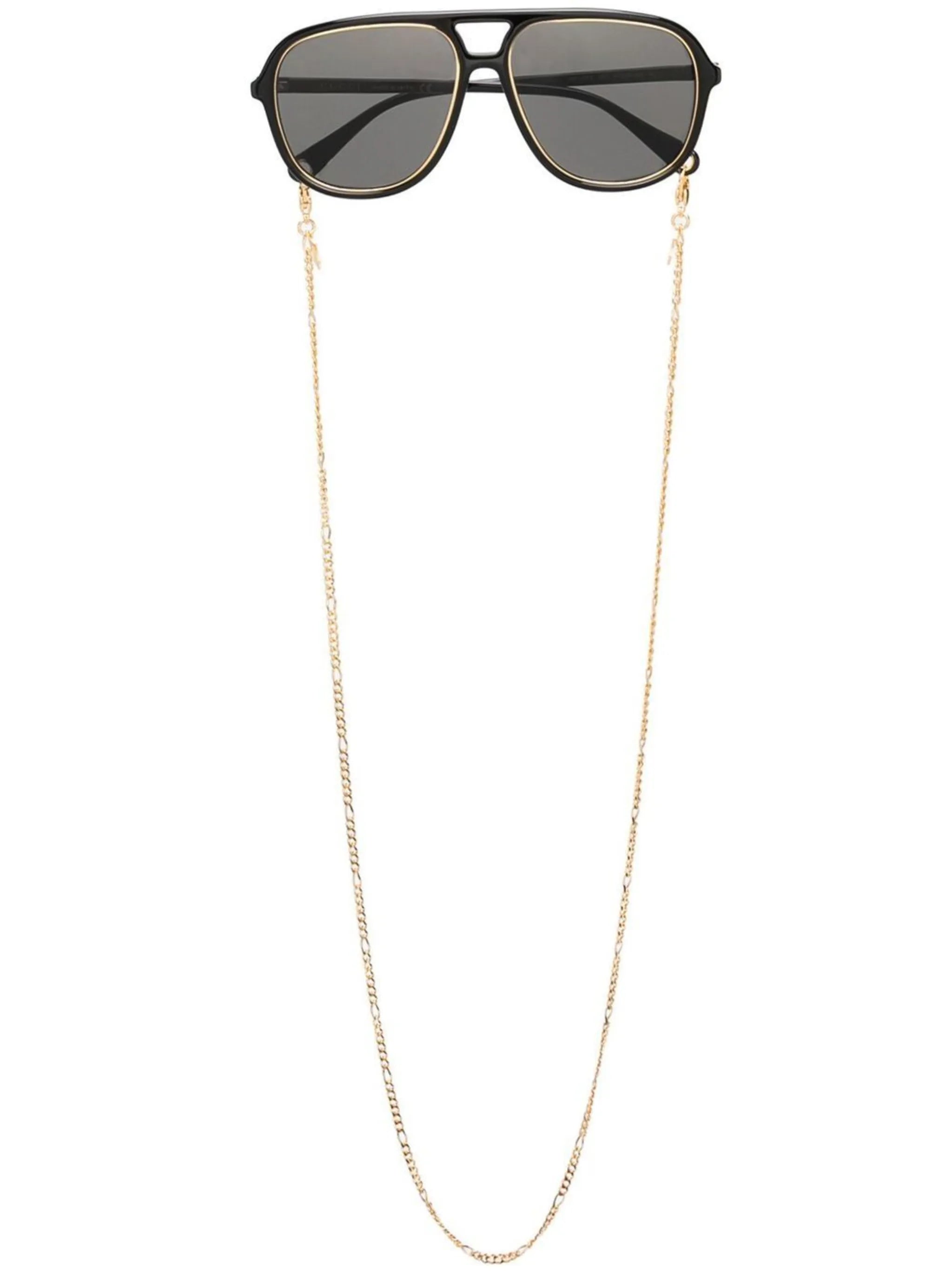 navigator-frame tinted sunglasses