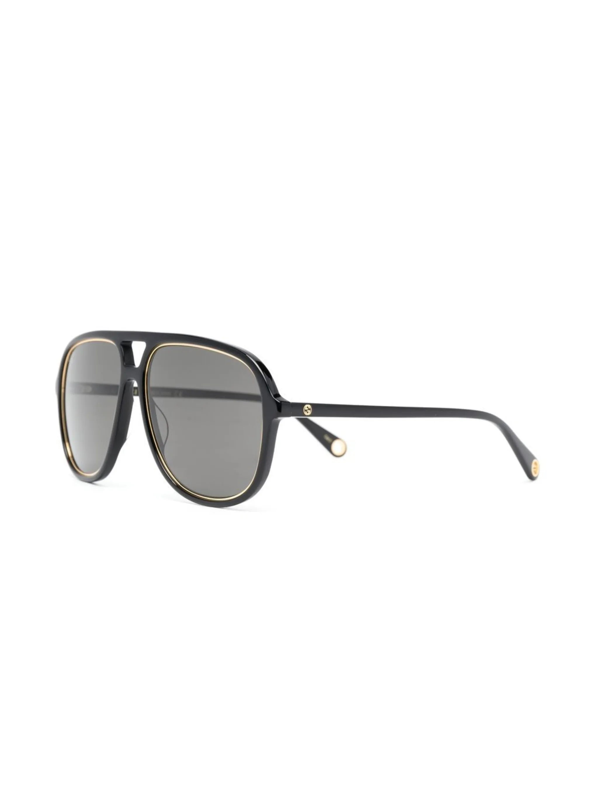 navigator-frame tinted sunglasses