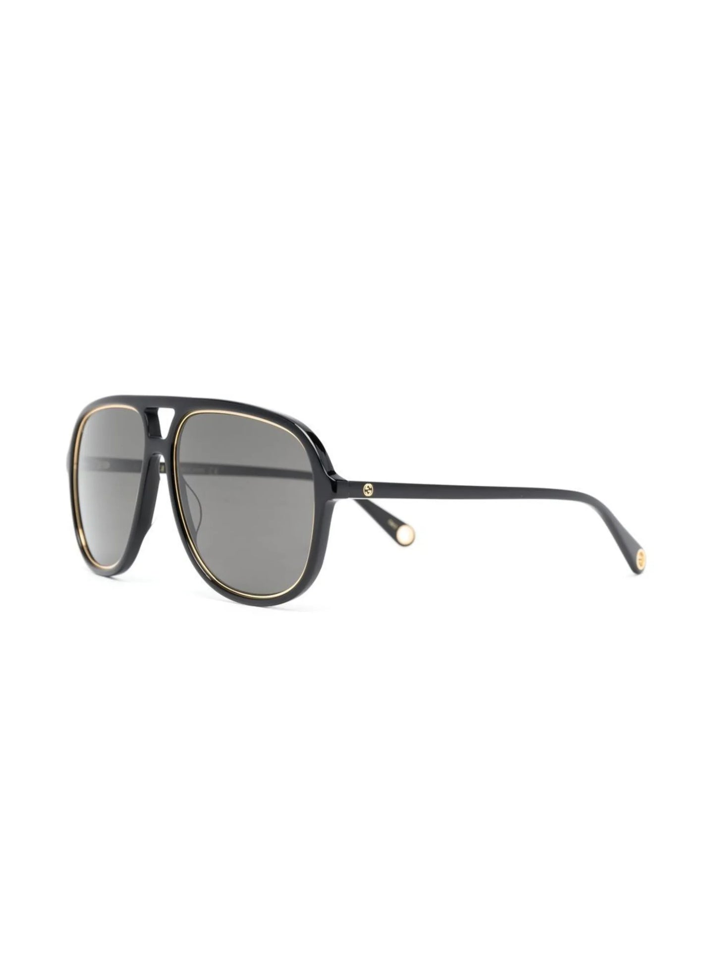 navigator-frame tinted sunglasses
