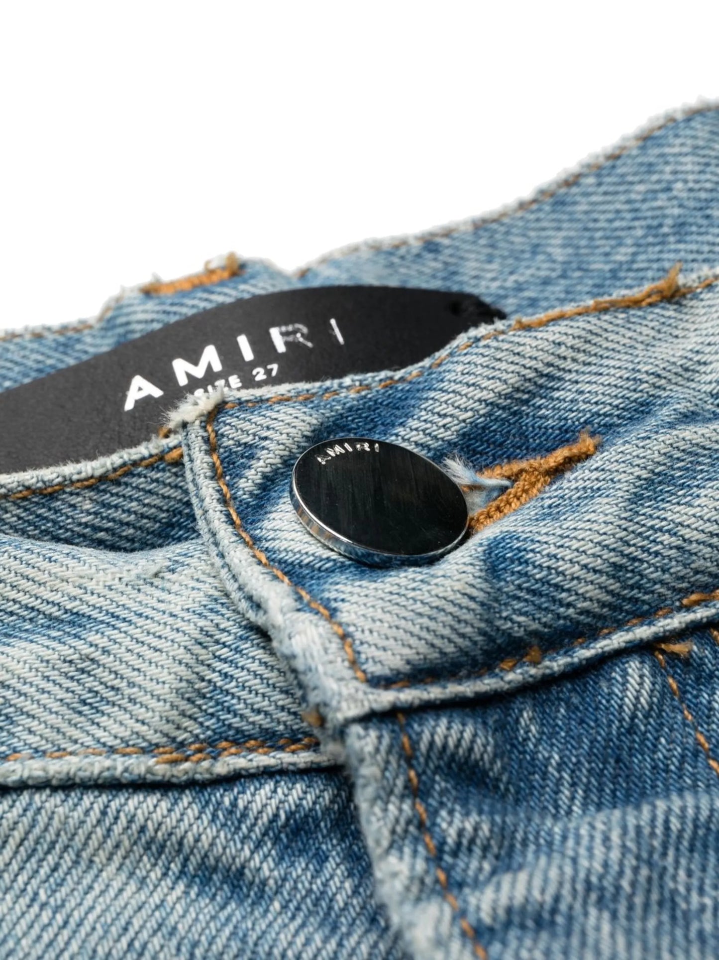 paint-splatter ripped-detail straight jeans