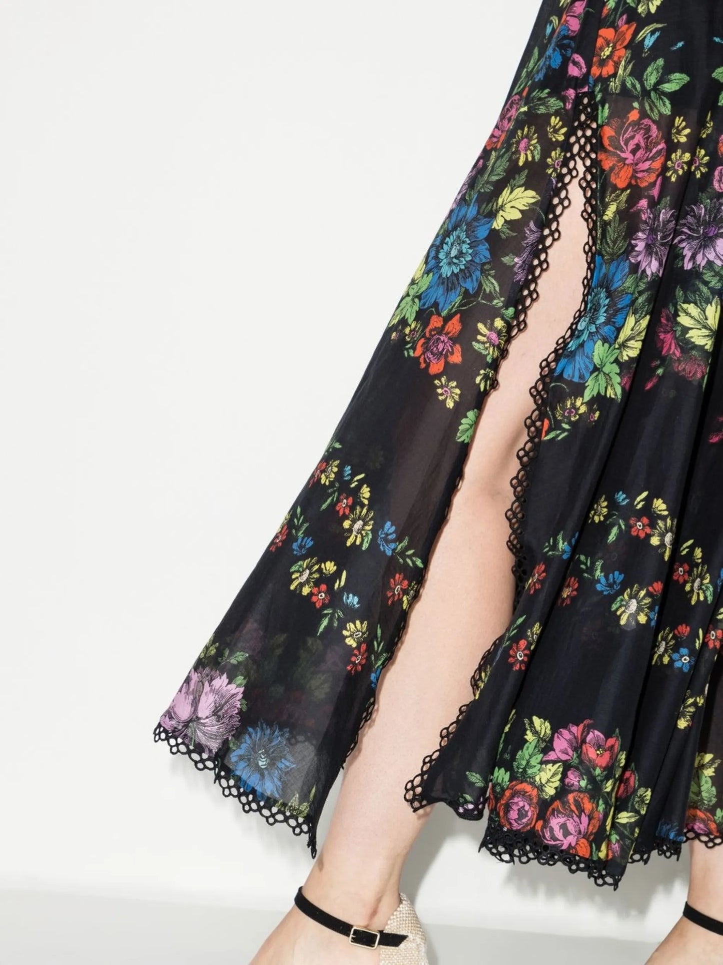 Iraso floral-print midi dress