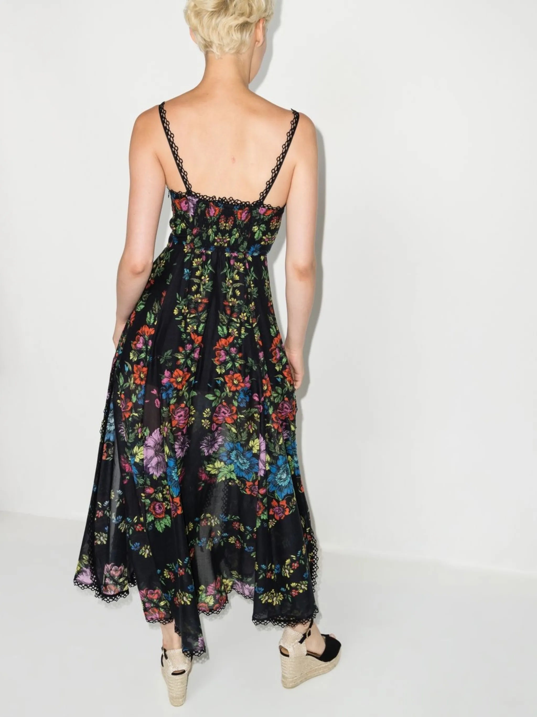 Iraso floral-print midi dress