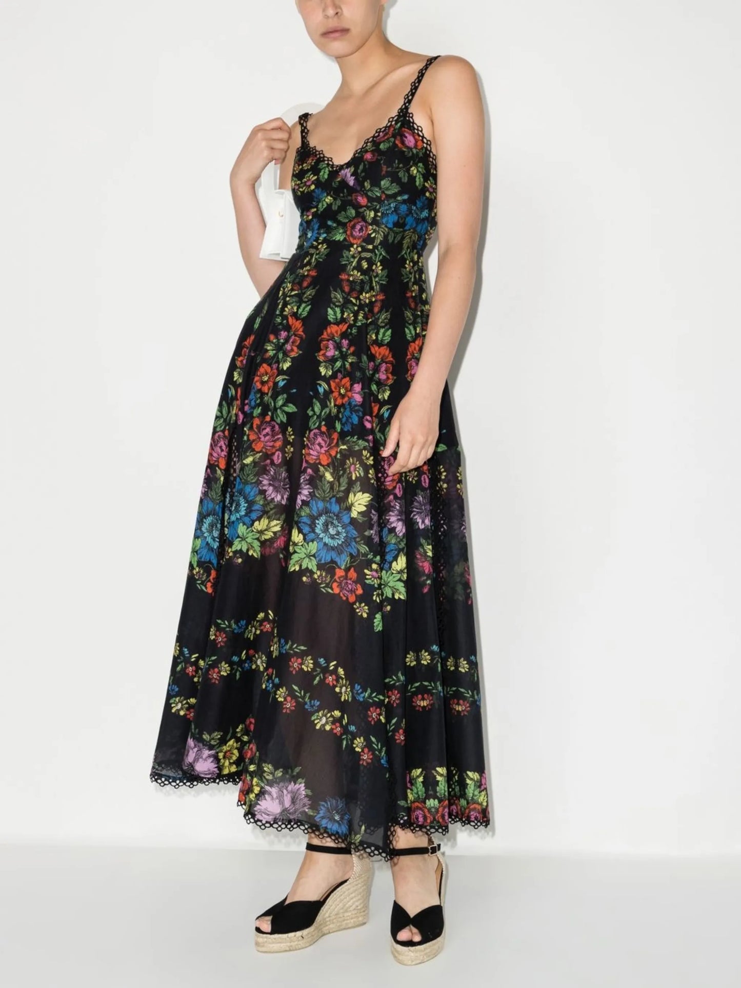 Iraso floral-print midi dress