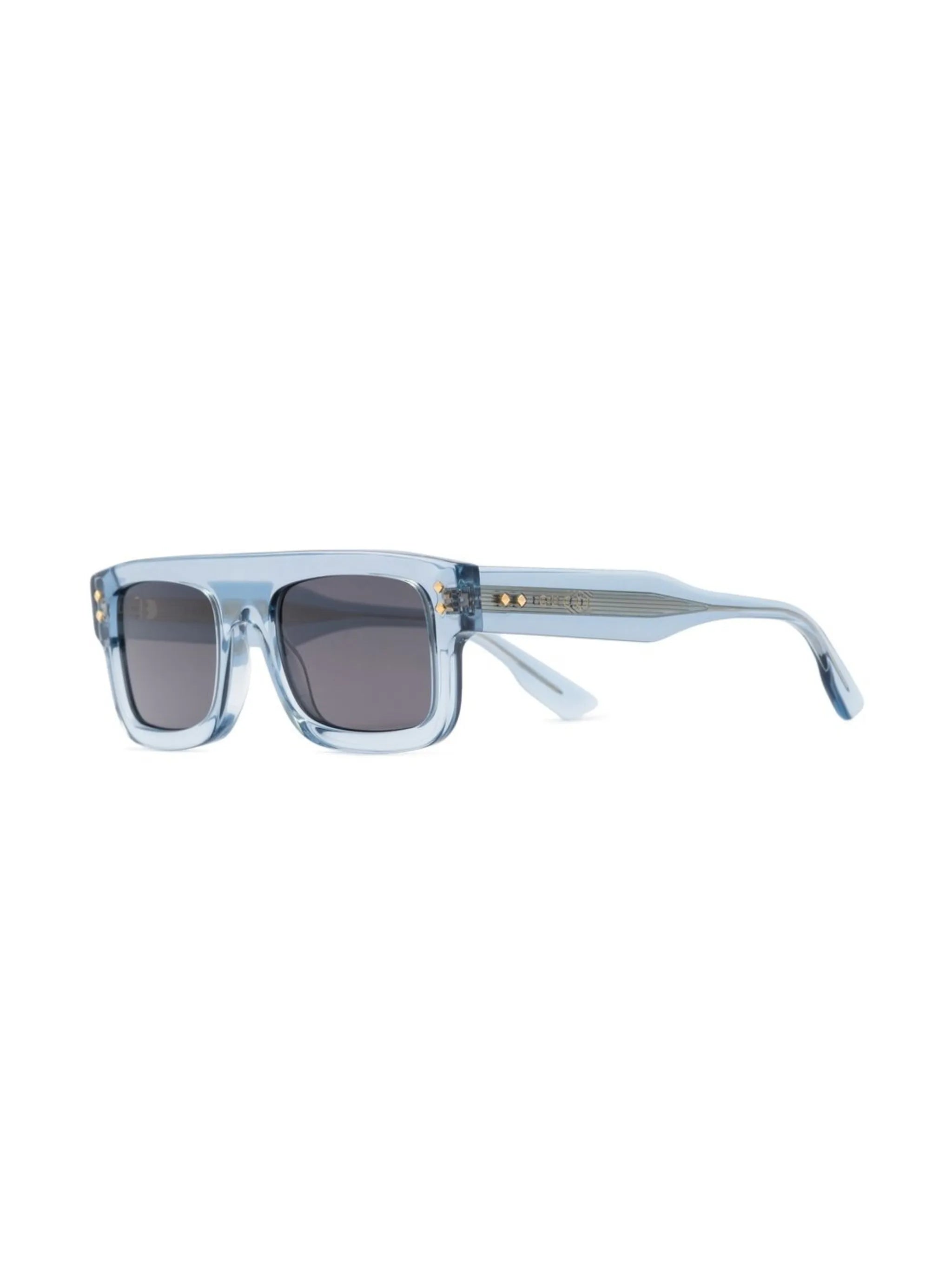 clear square-frame sunglasses