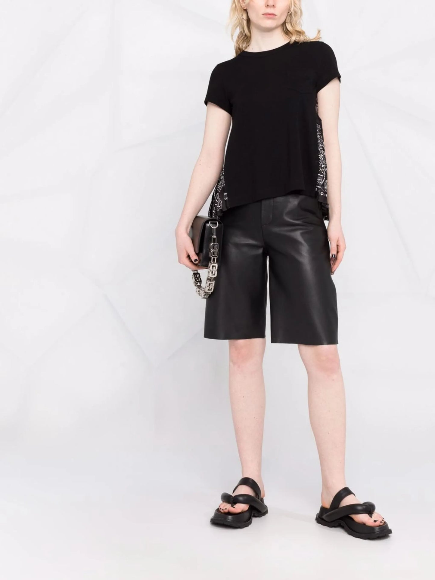 bandana-print panelled T-shirt