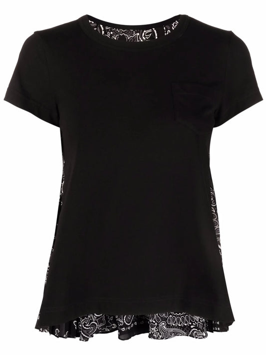 bandana-print panelled T-shirt