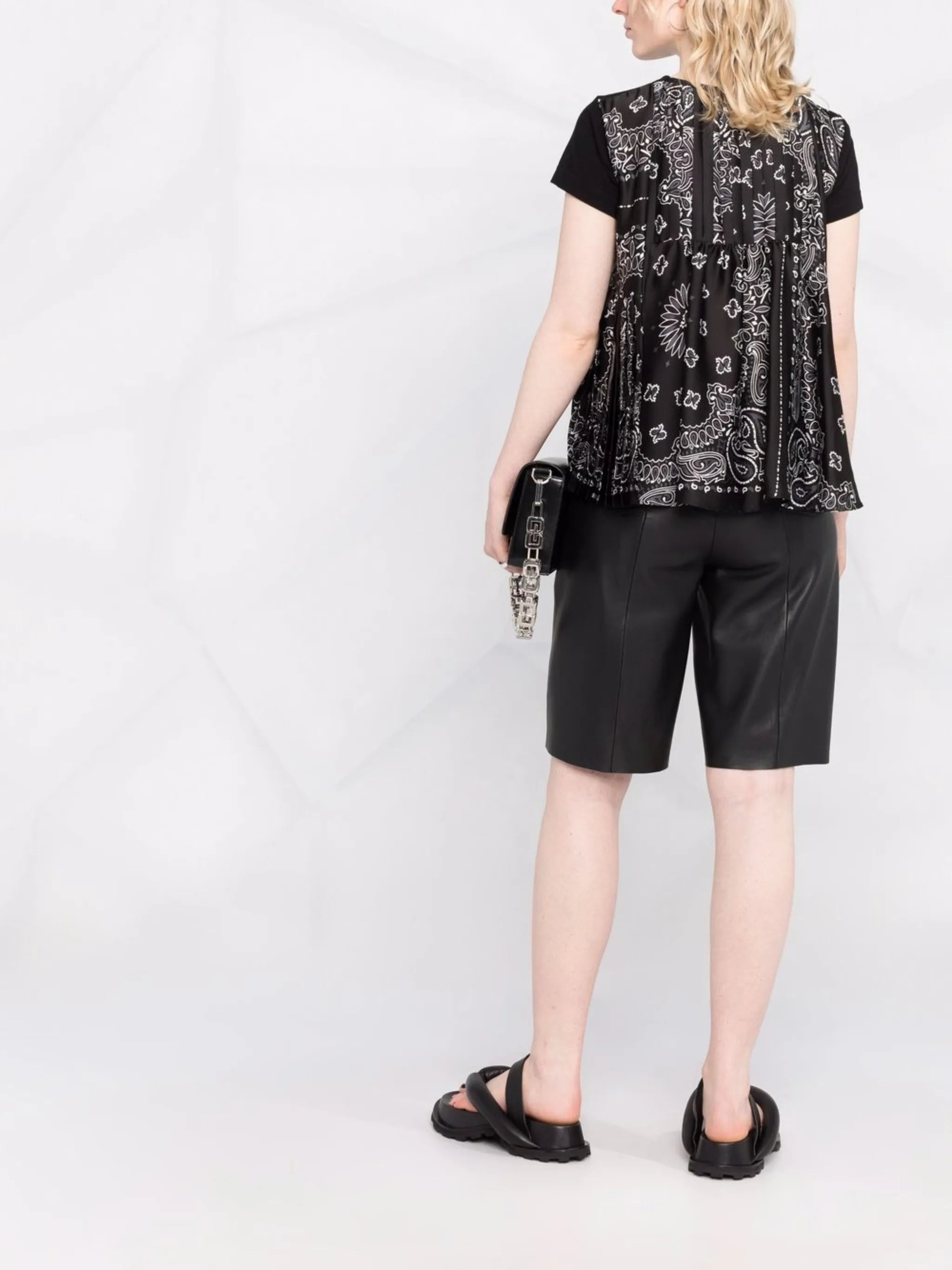 bandana-print panelled T-shirt