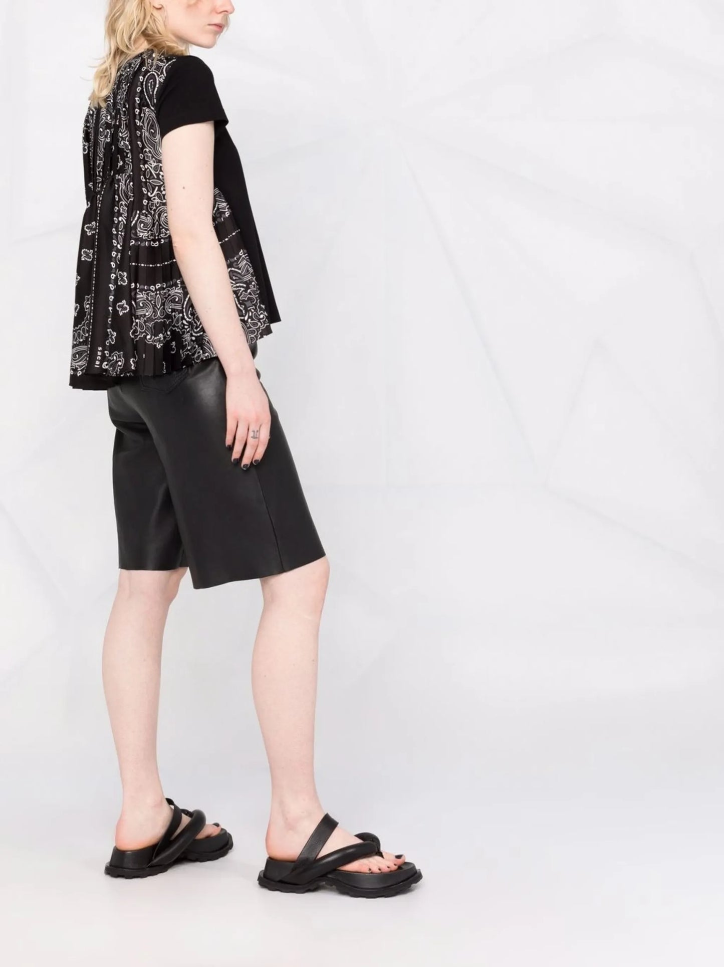 bandana-print panelled T-shirt
