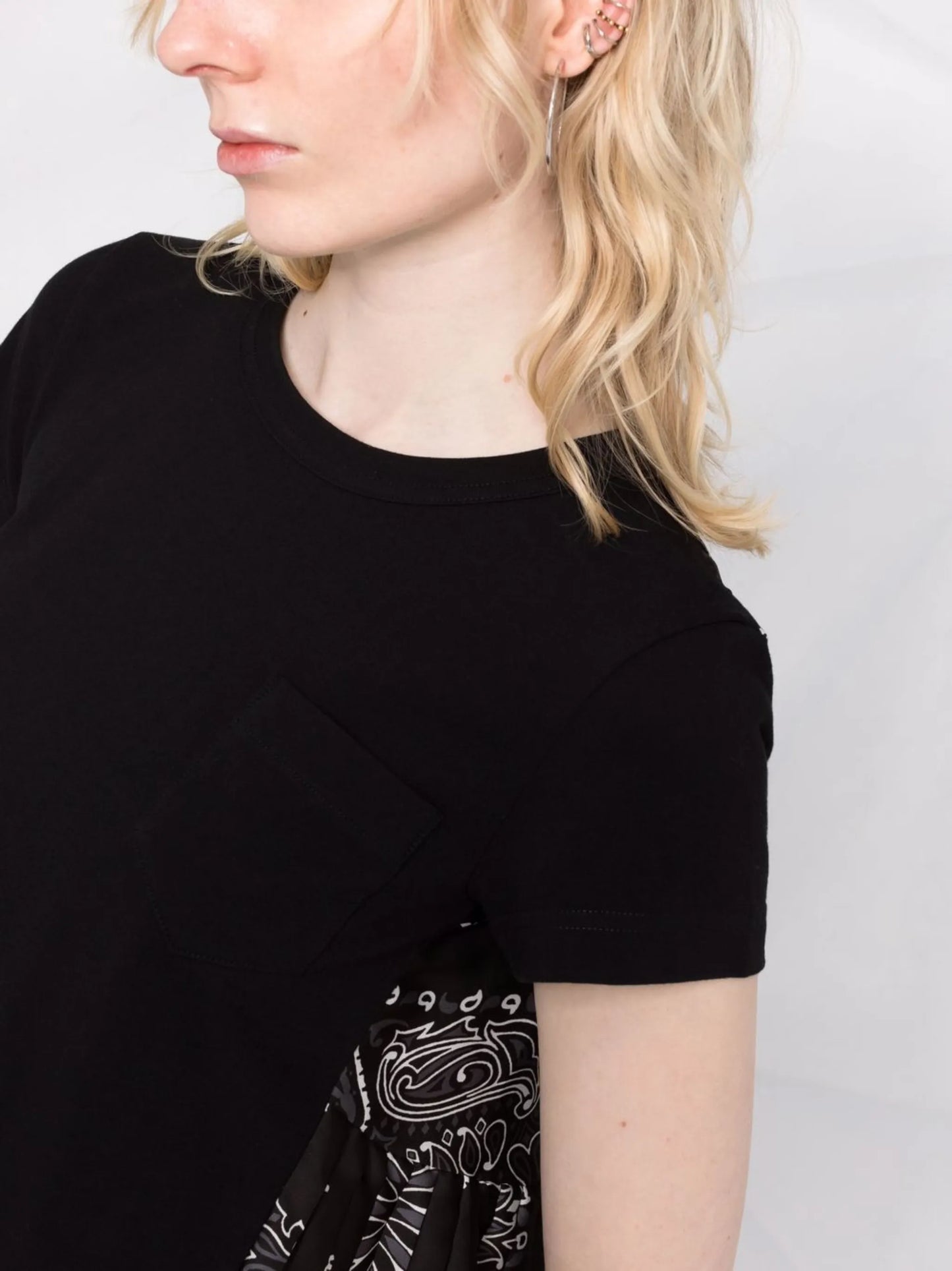 bandana-print panelled T-shirt