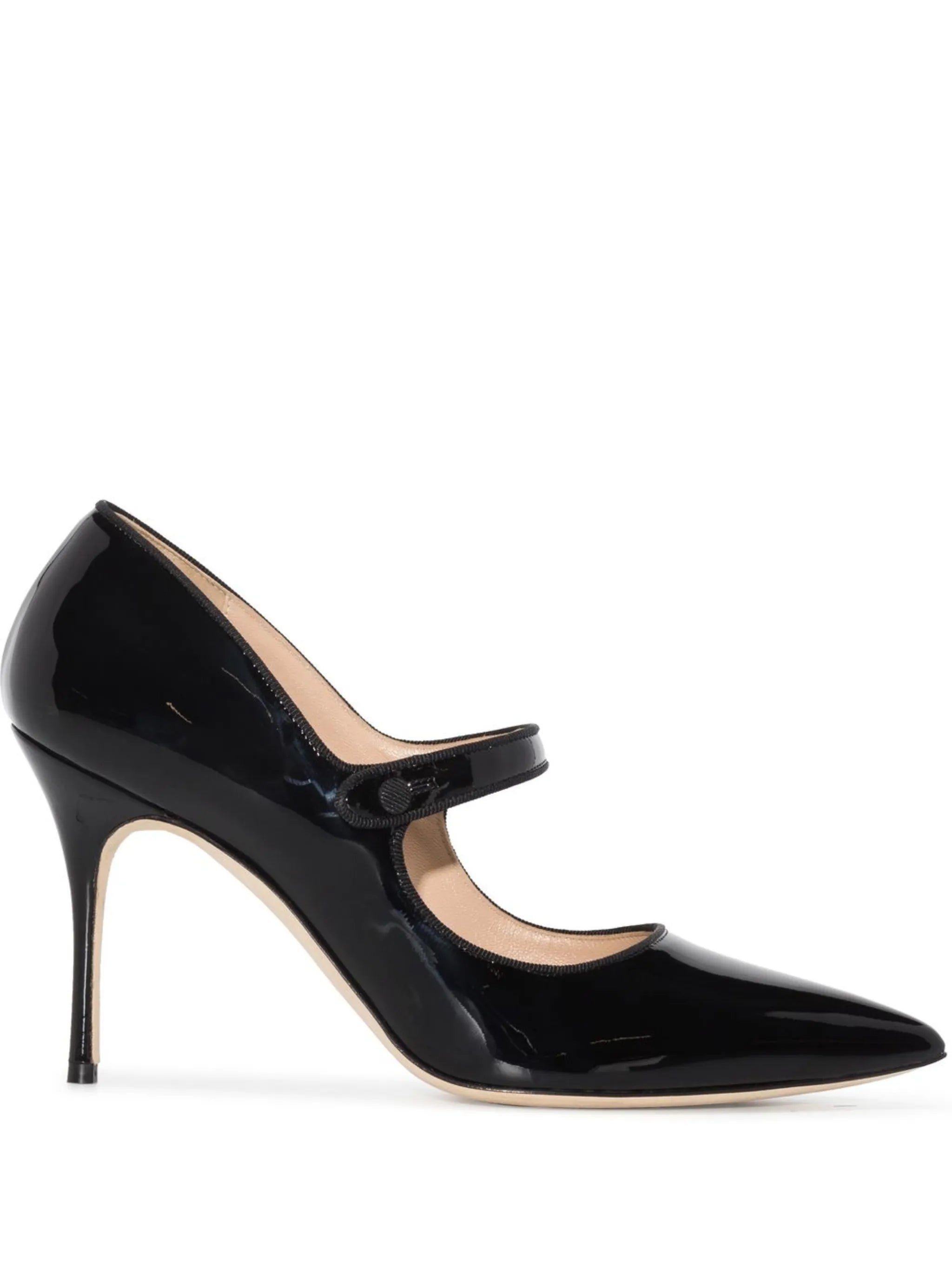 Campari 90mm patent leather pumps