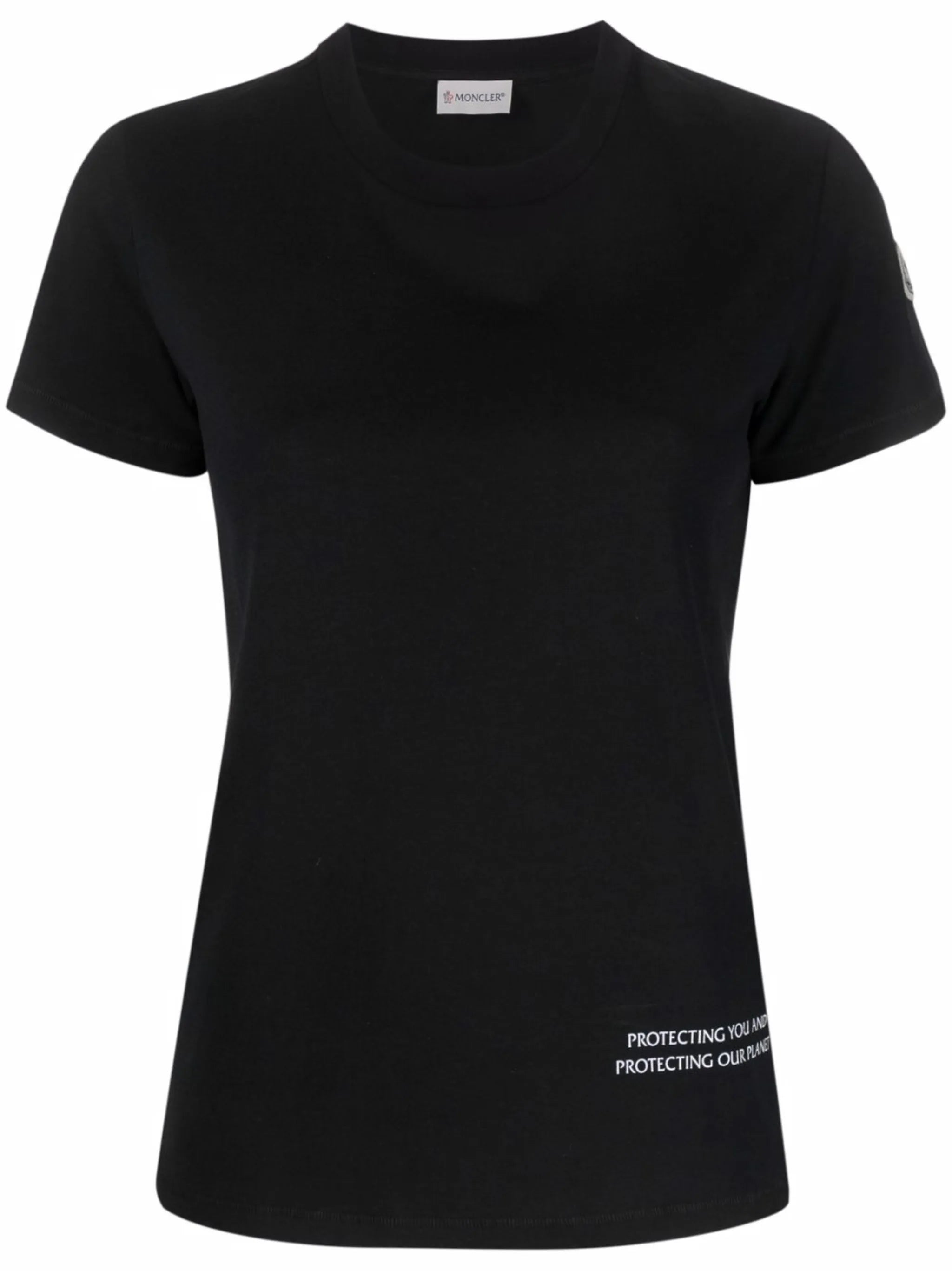 slogan-print short-sleeve T-shirt