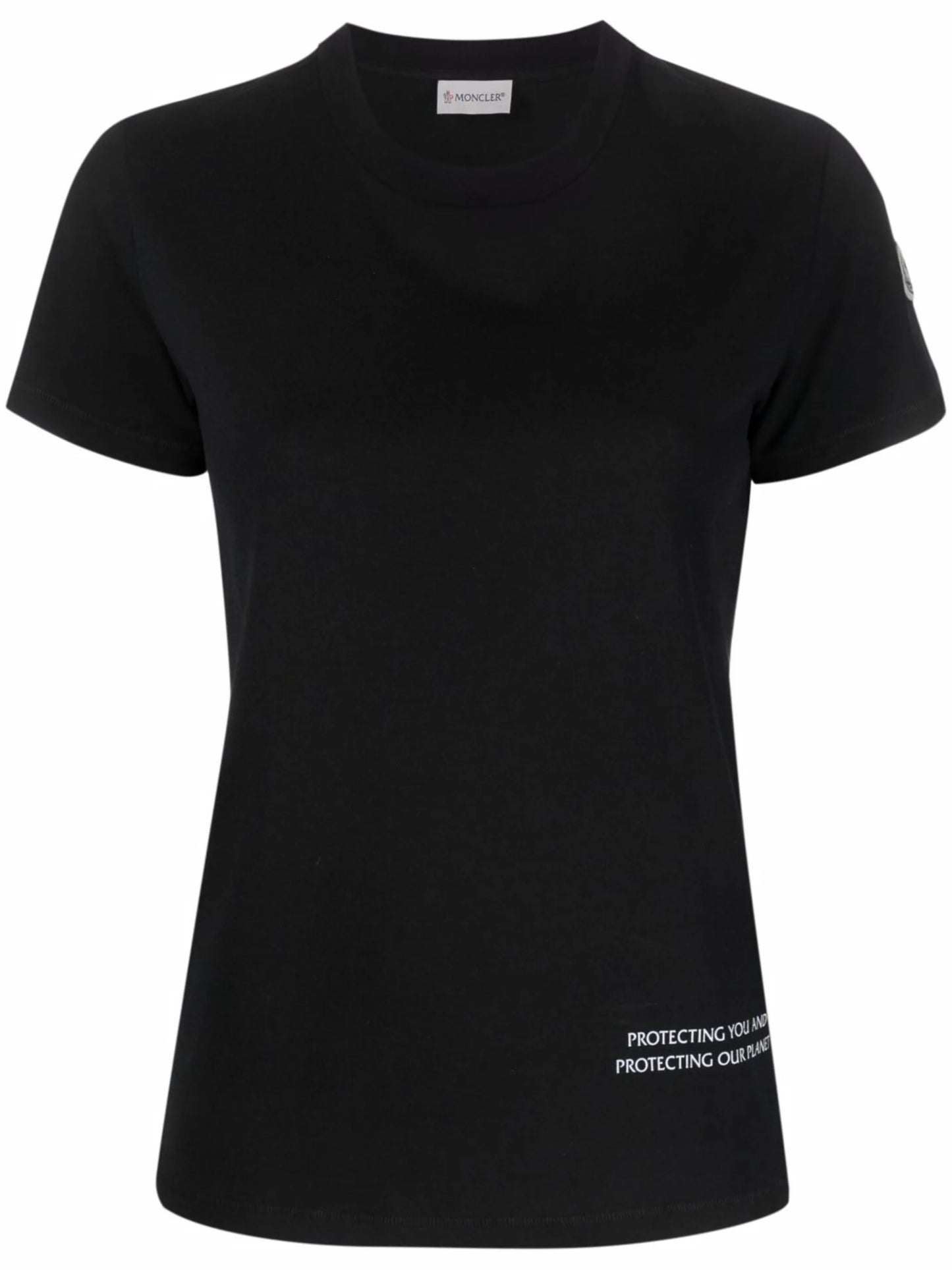 slogan-print short-sleeve T-shirt