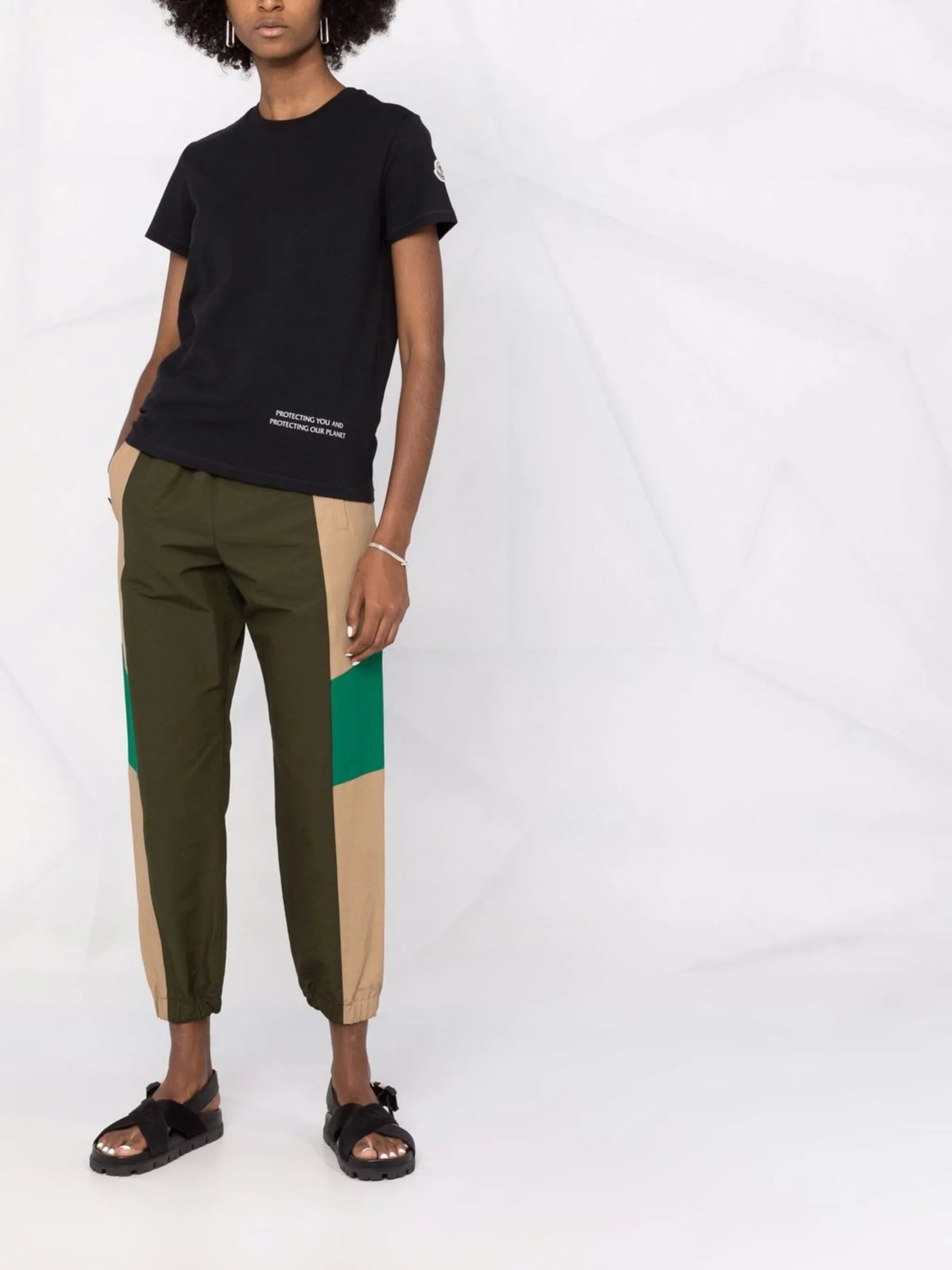 slogan-print short-sleeve T-shirt