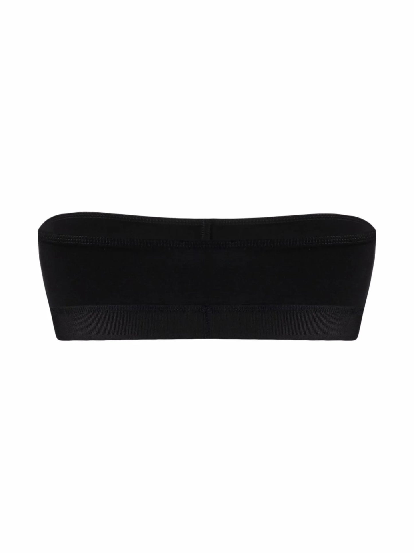 logo embroidered bandeau bra