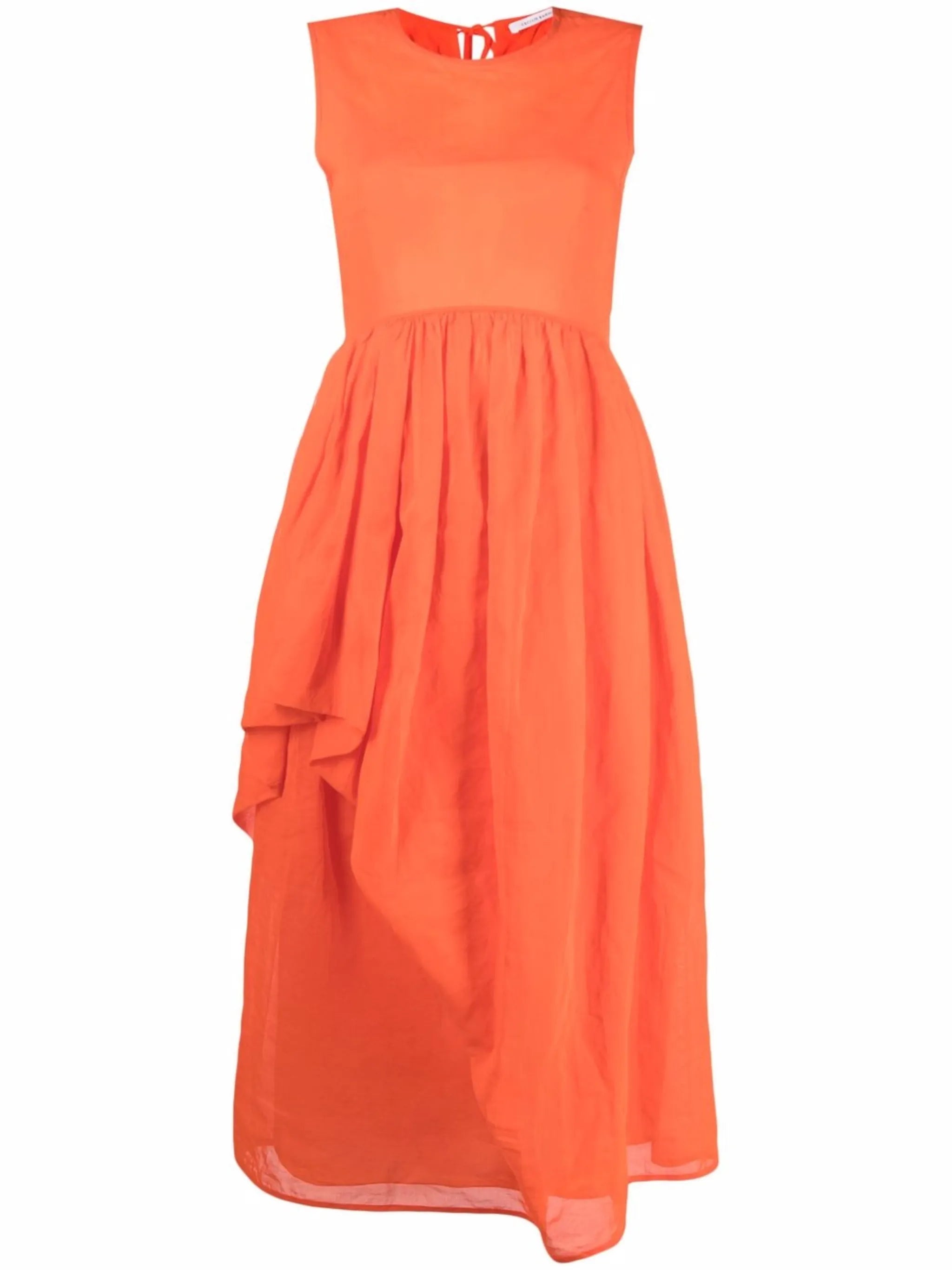 Fang draped midi dress