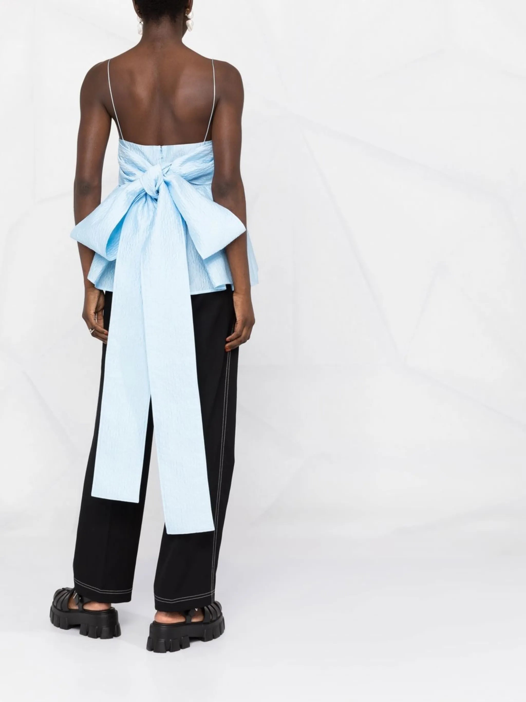 James bow detail blouse