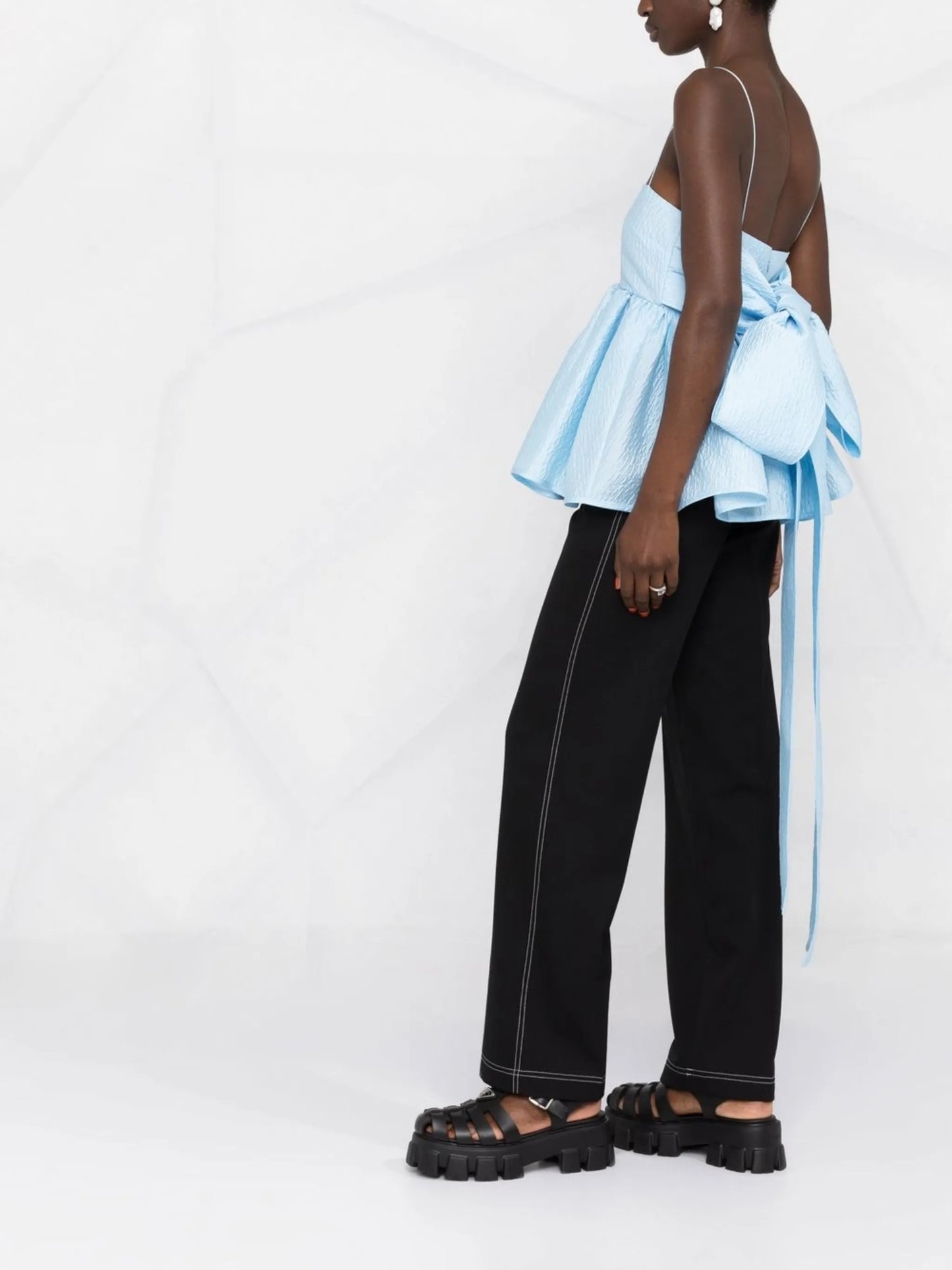 James bow detail blouse