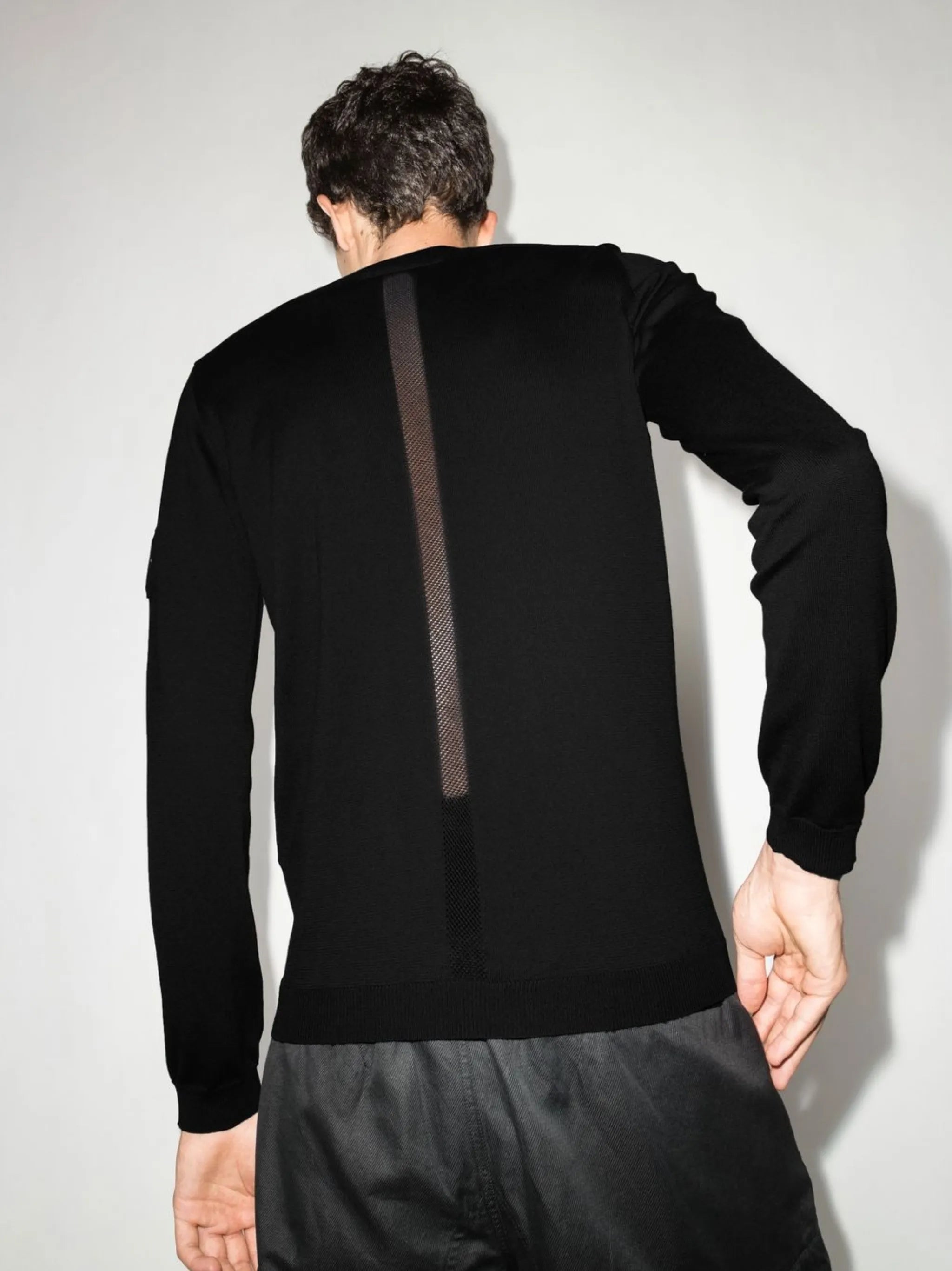 logo-patch long-sleeve top