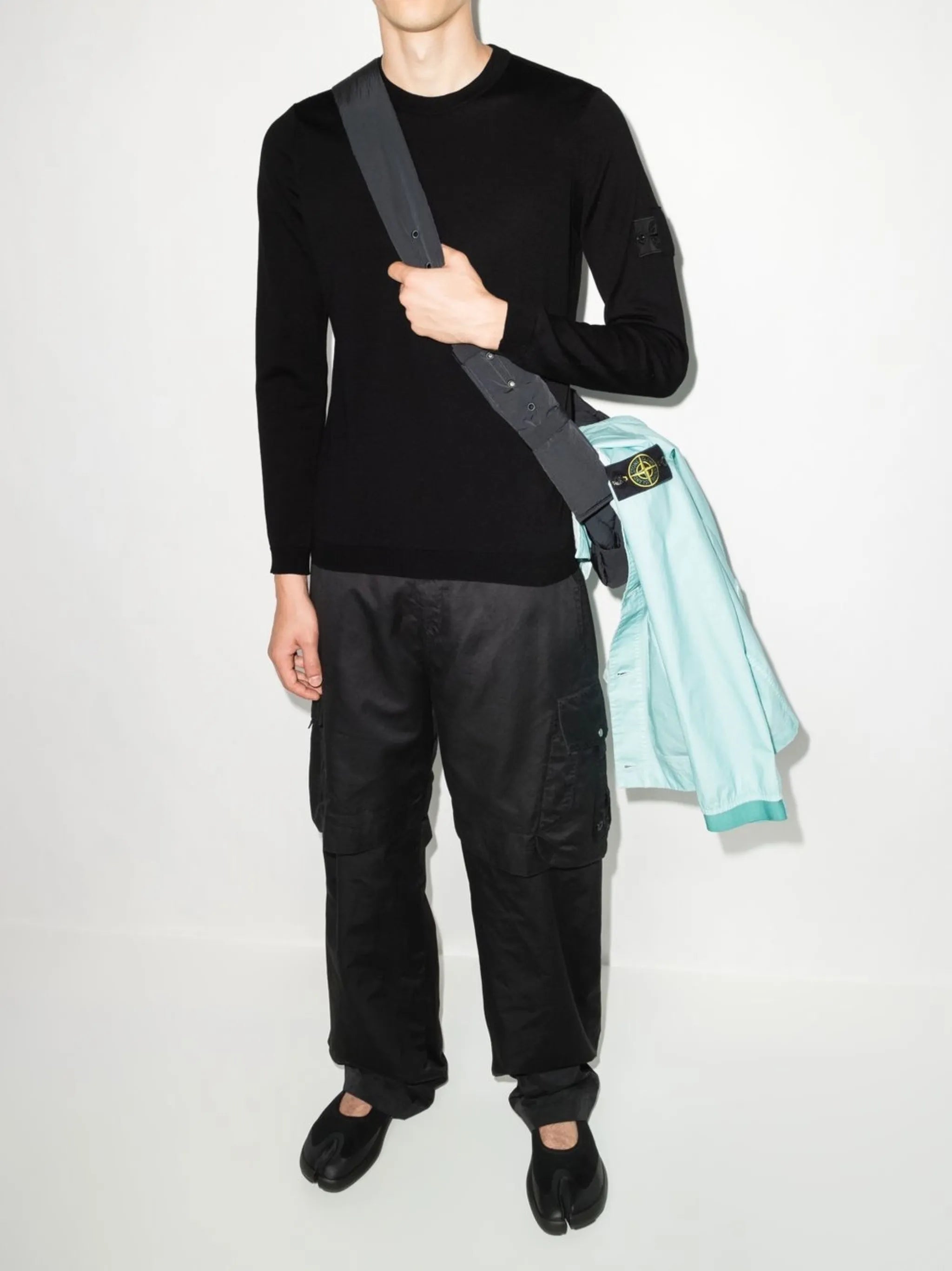 logo-patch long-sleeve top