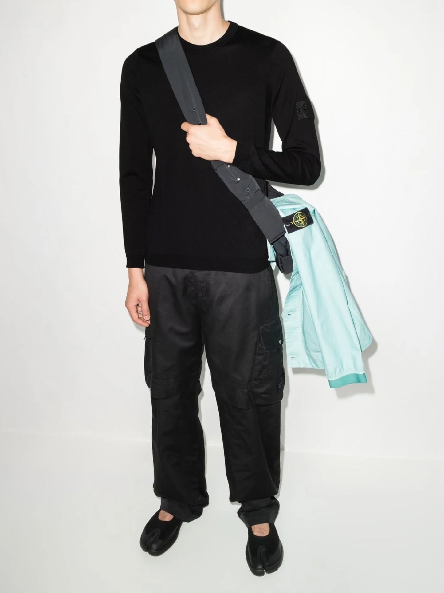 logo-patch long-sleeve top