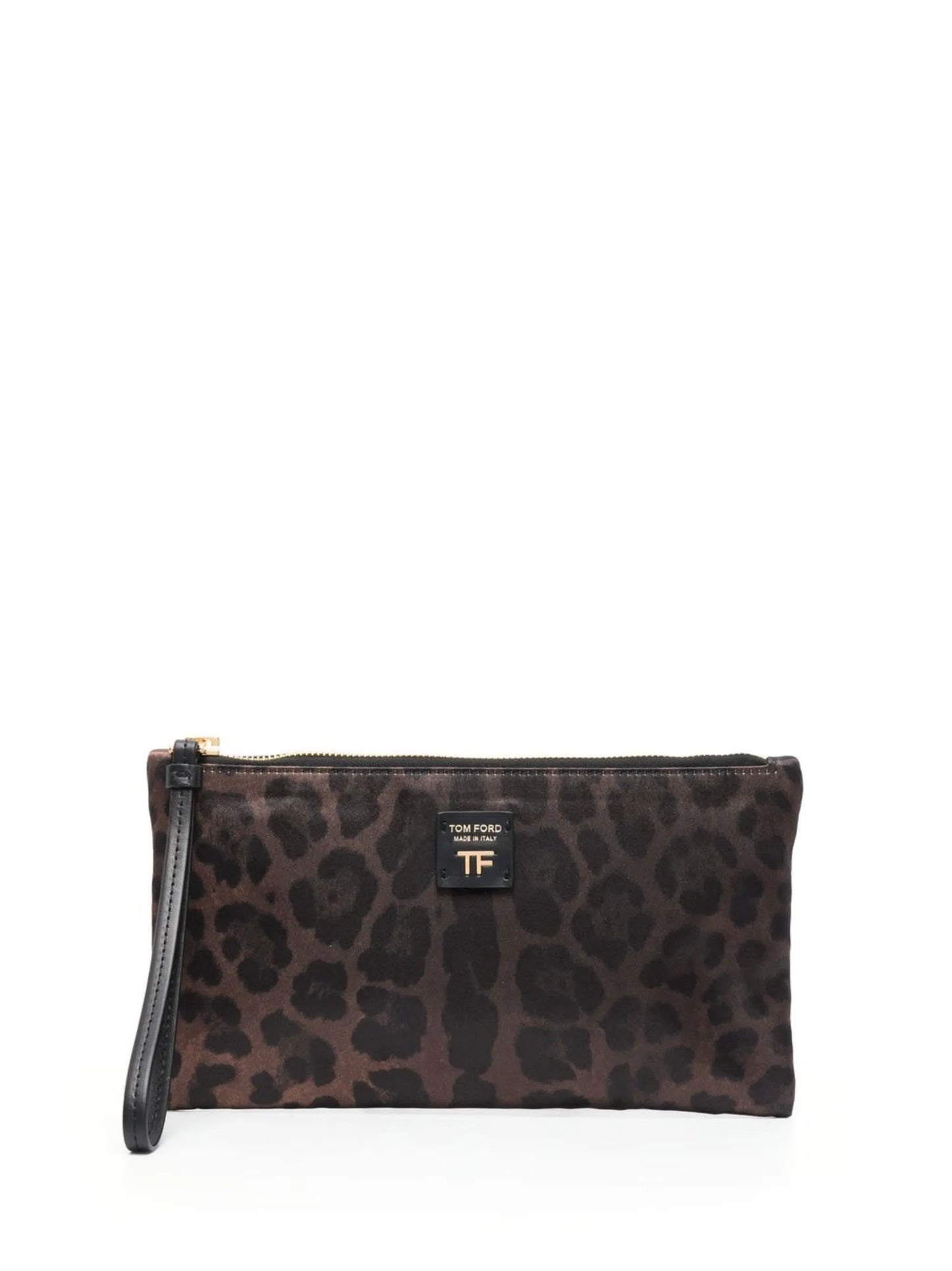 small leopard-print clutch bag