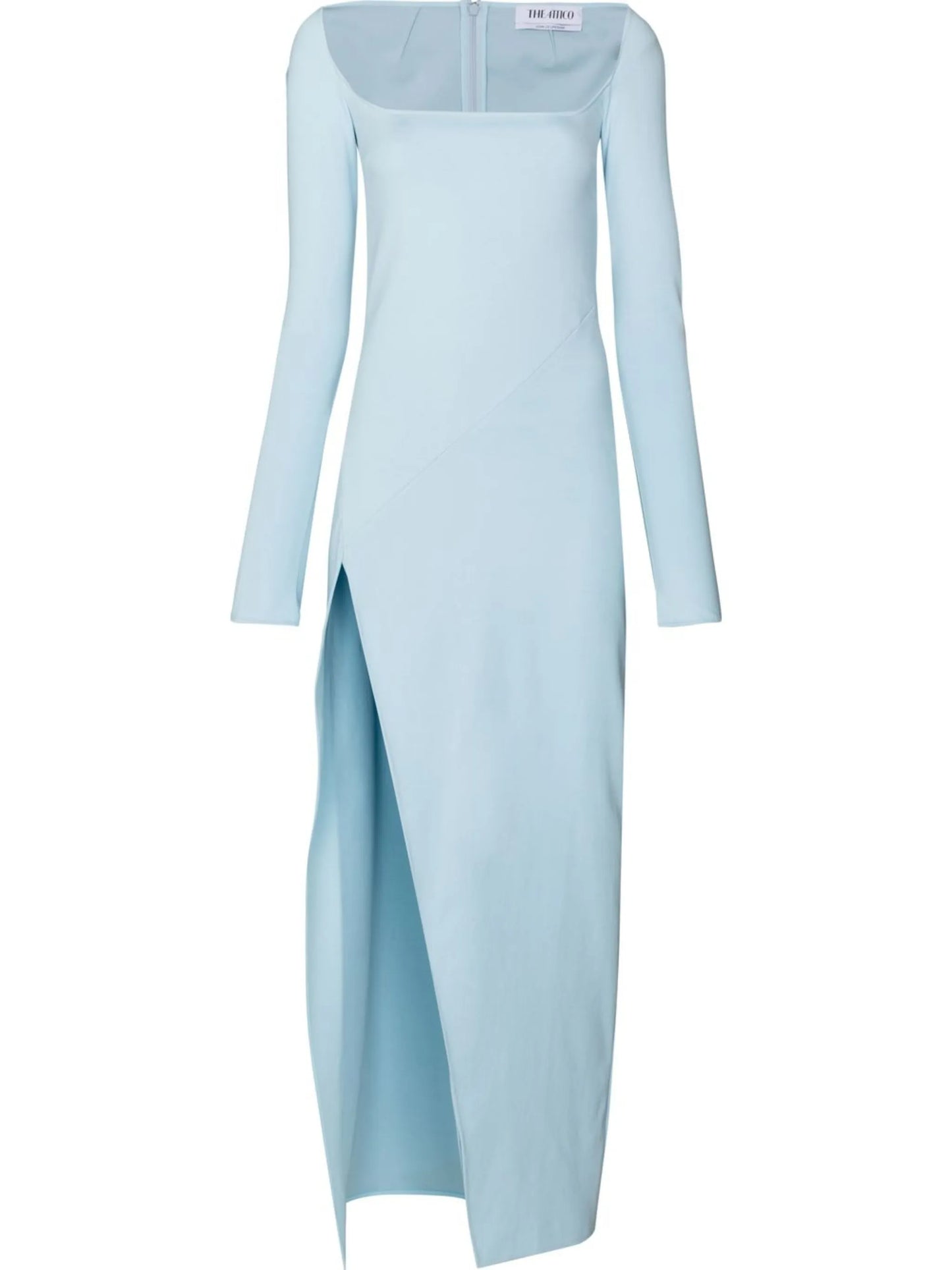 square-neck maxi dress