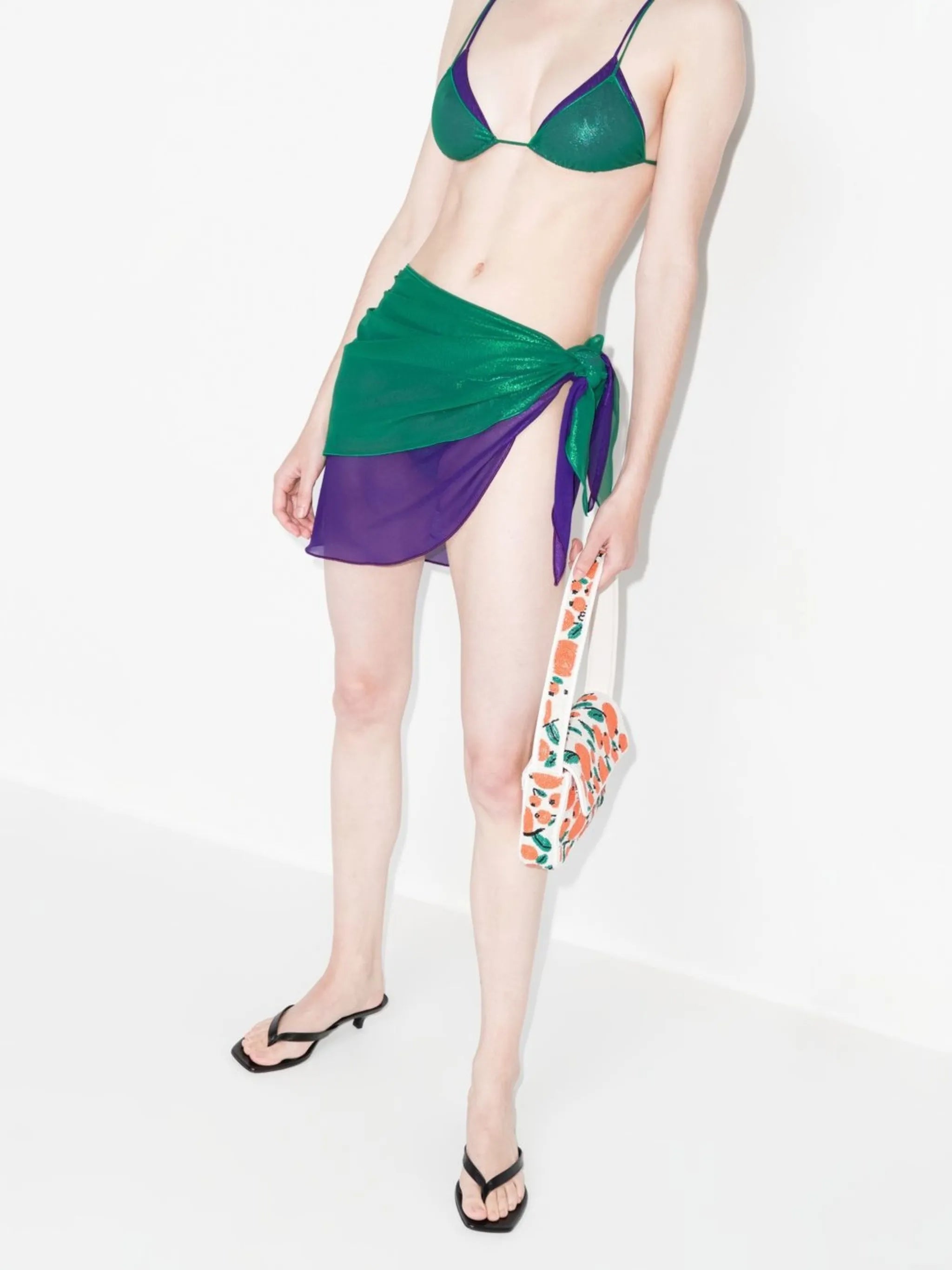 layered laminated sarong