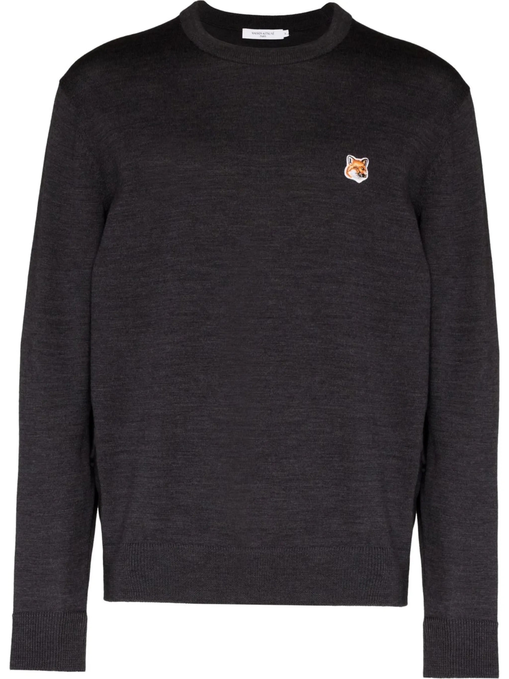 fox head wool jumper