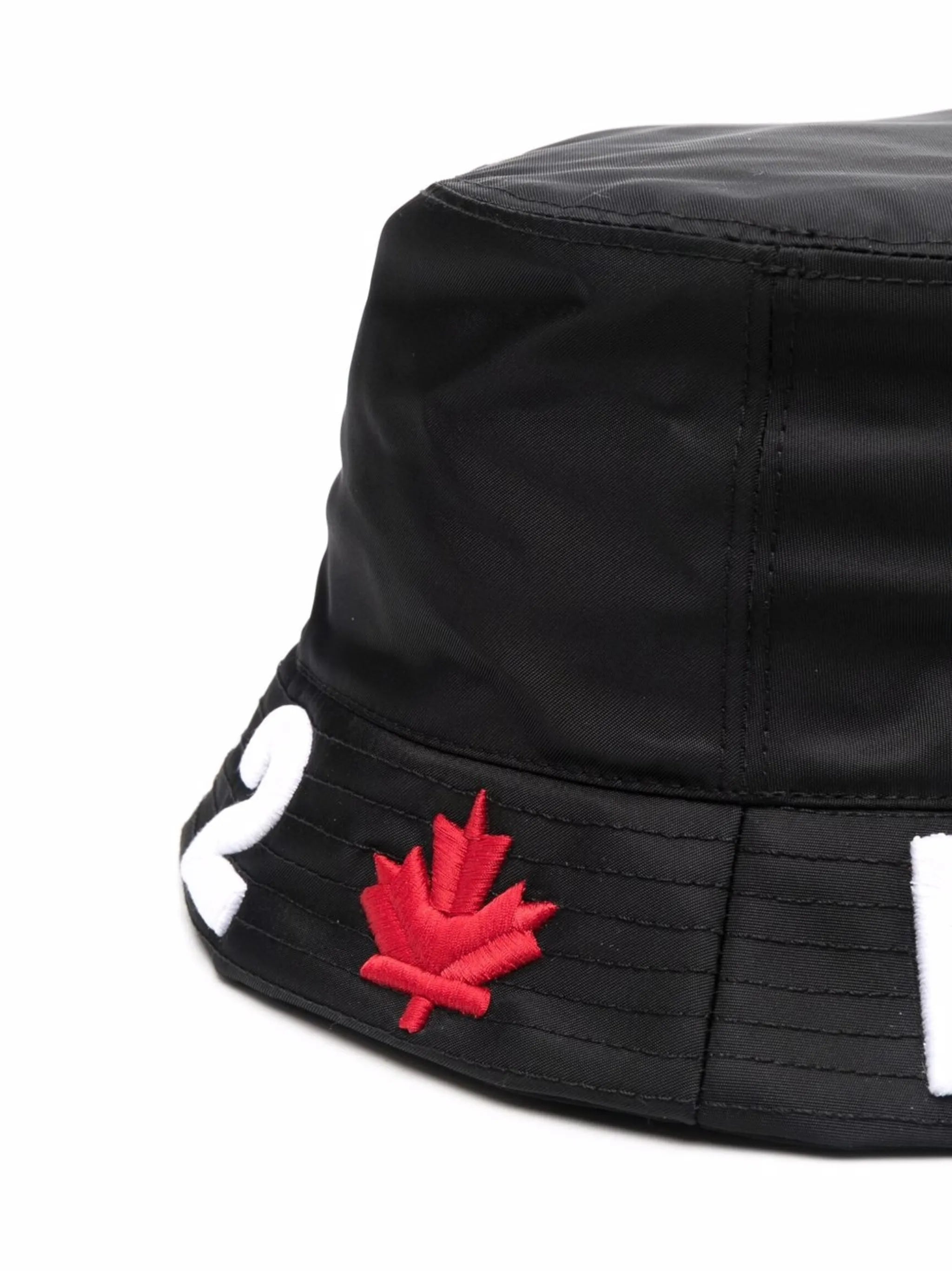 embroidered-logo bucket hat