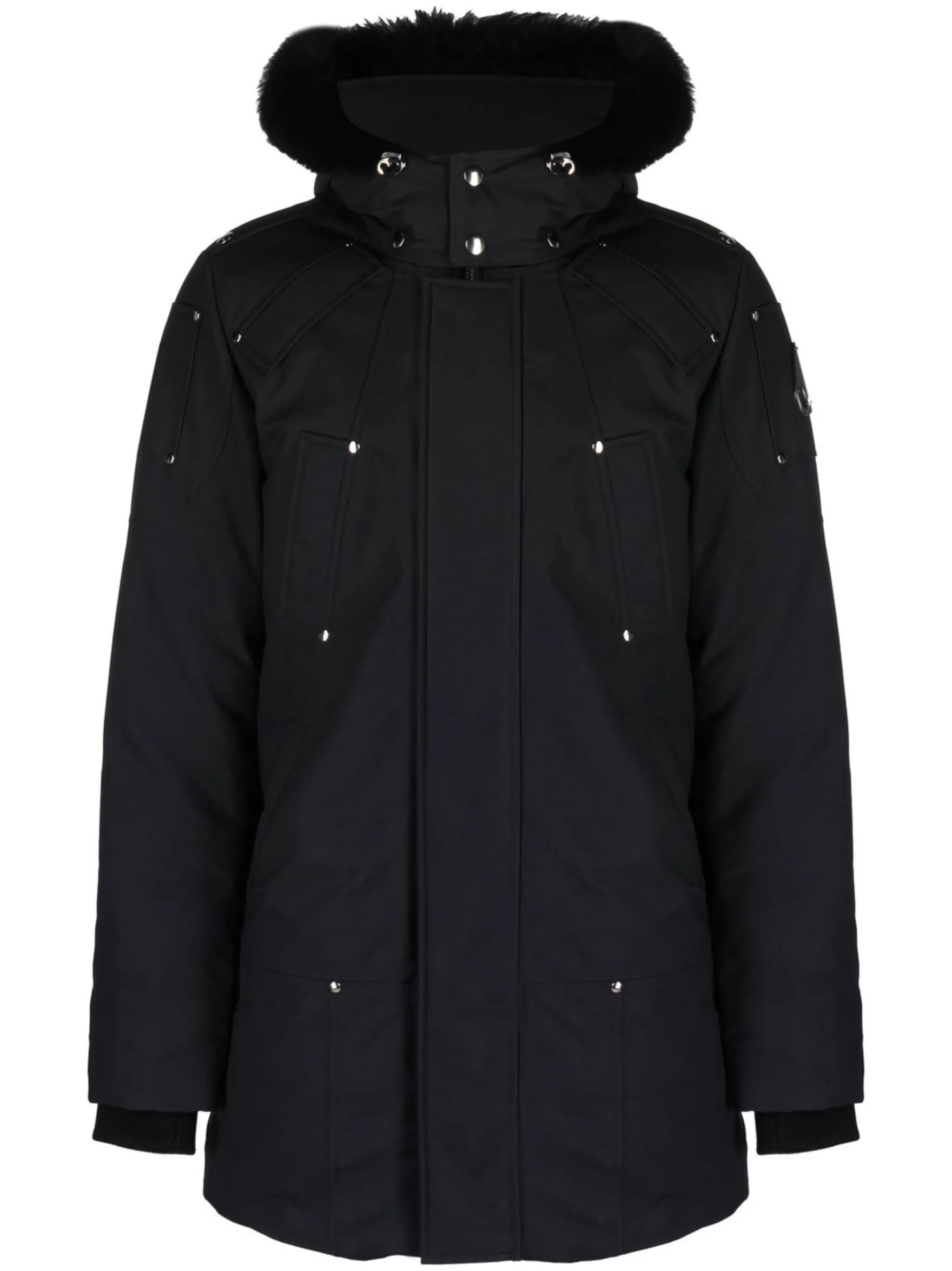 zip-up padded down coat