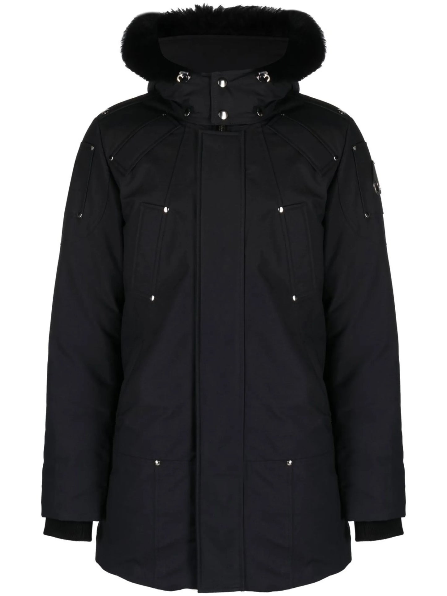 zip-up padded down coat
