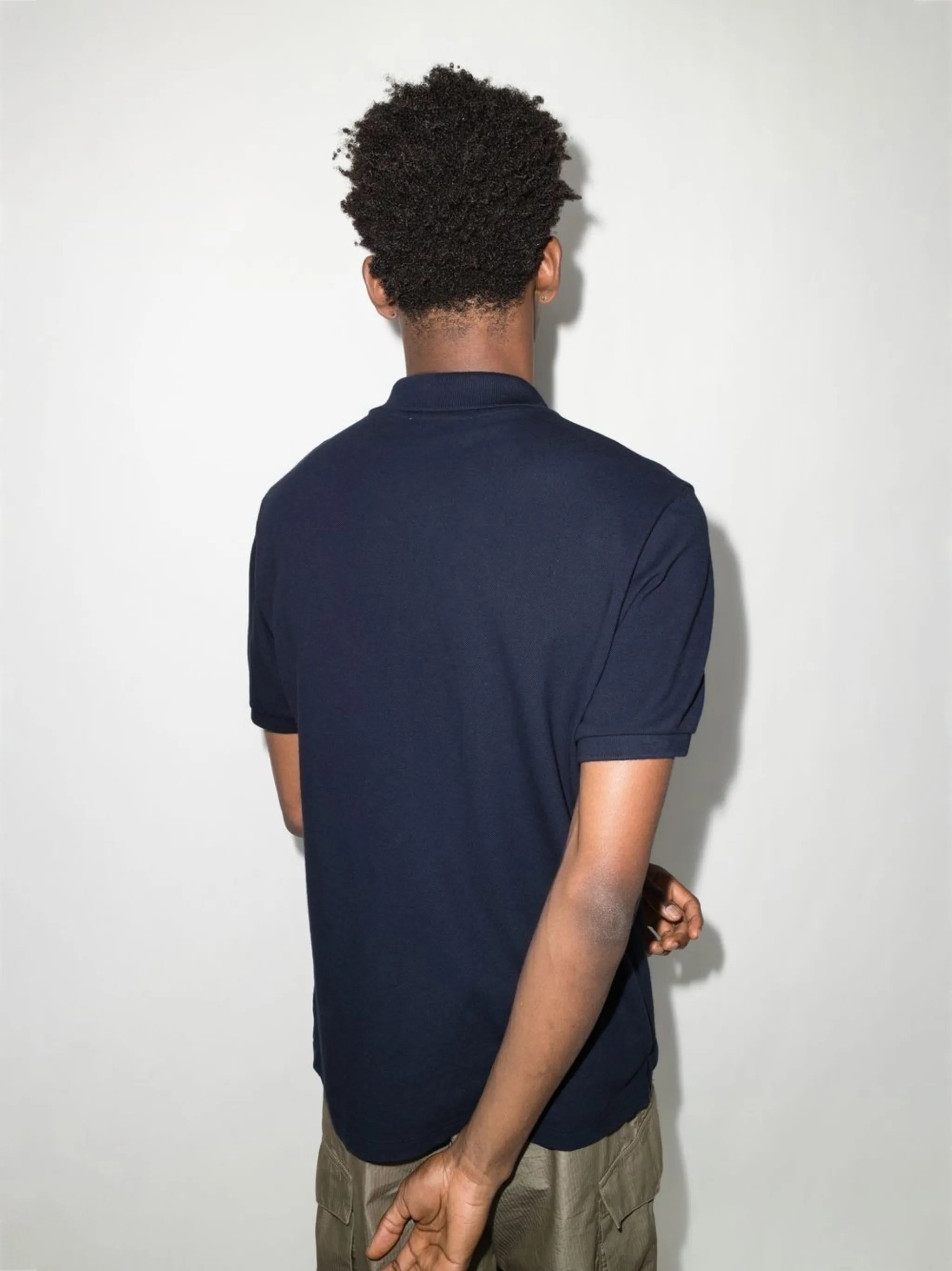 embroidered-motif polo shirt