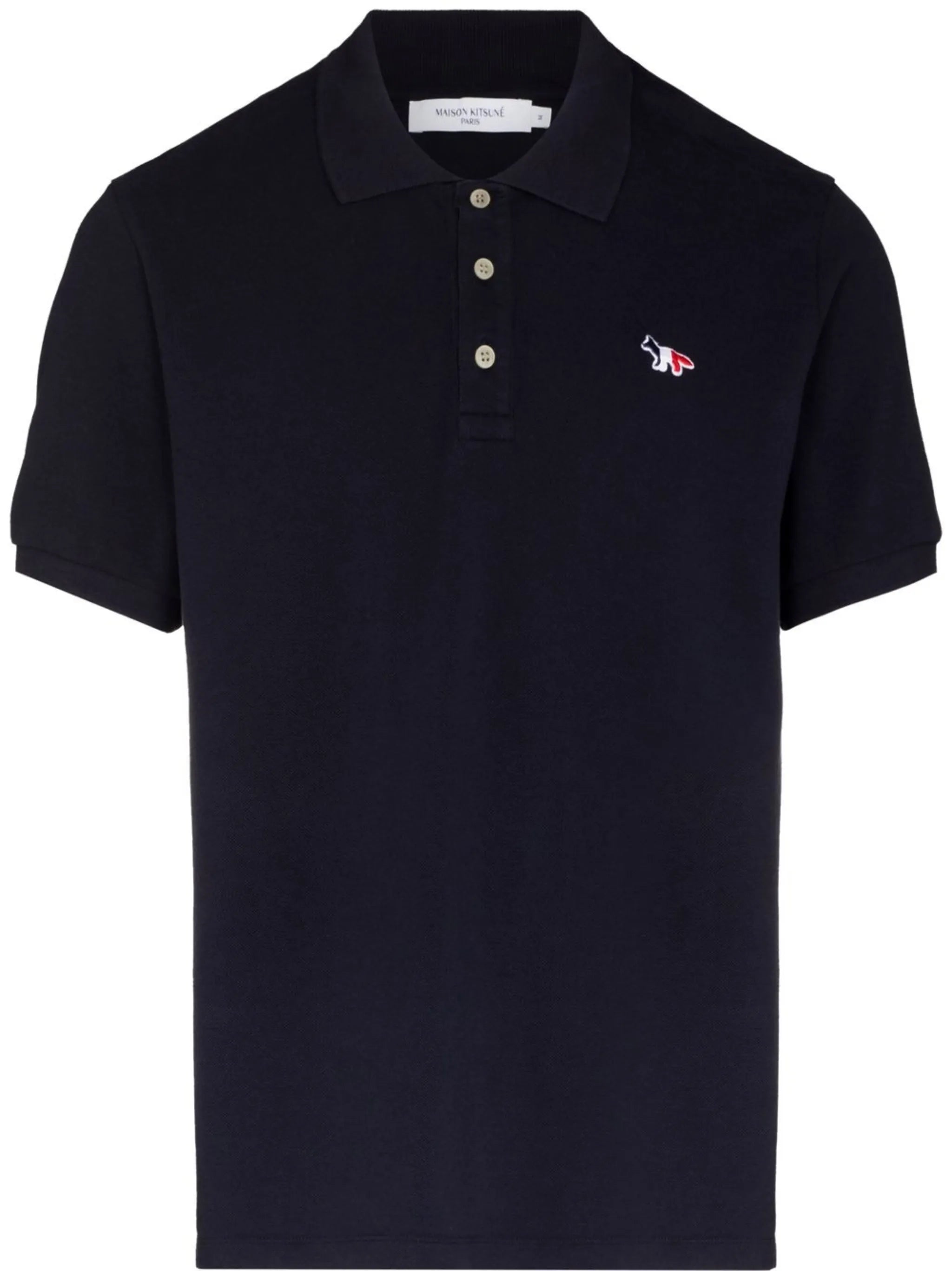 embroidered-motif polo shirt