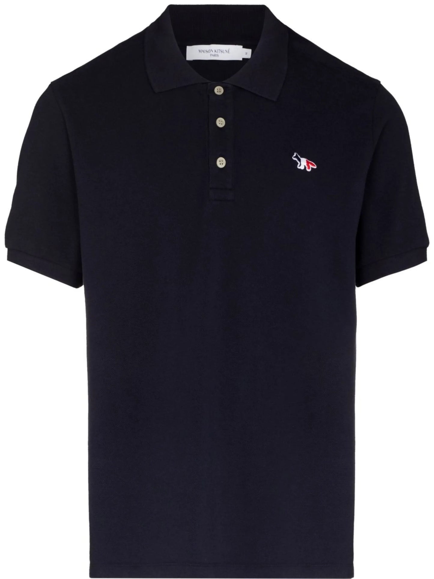 embroidered-motif polo shirt