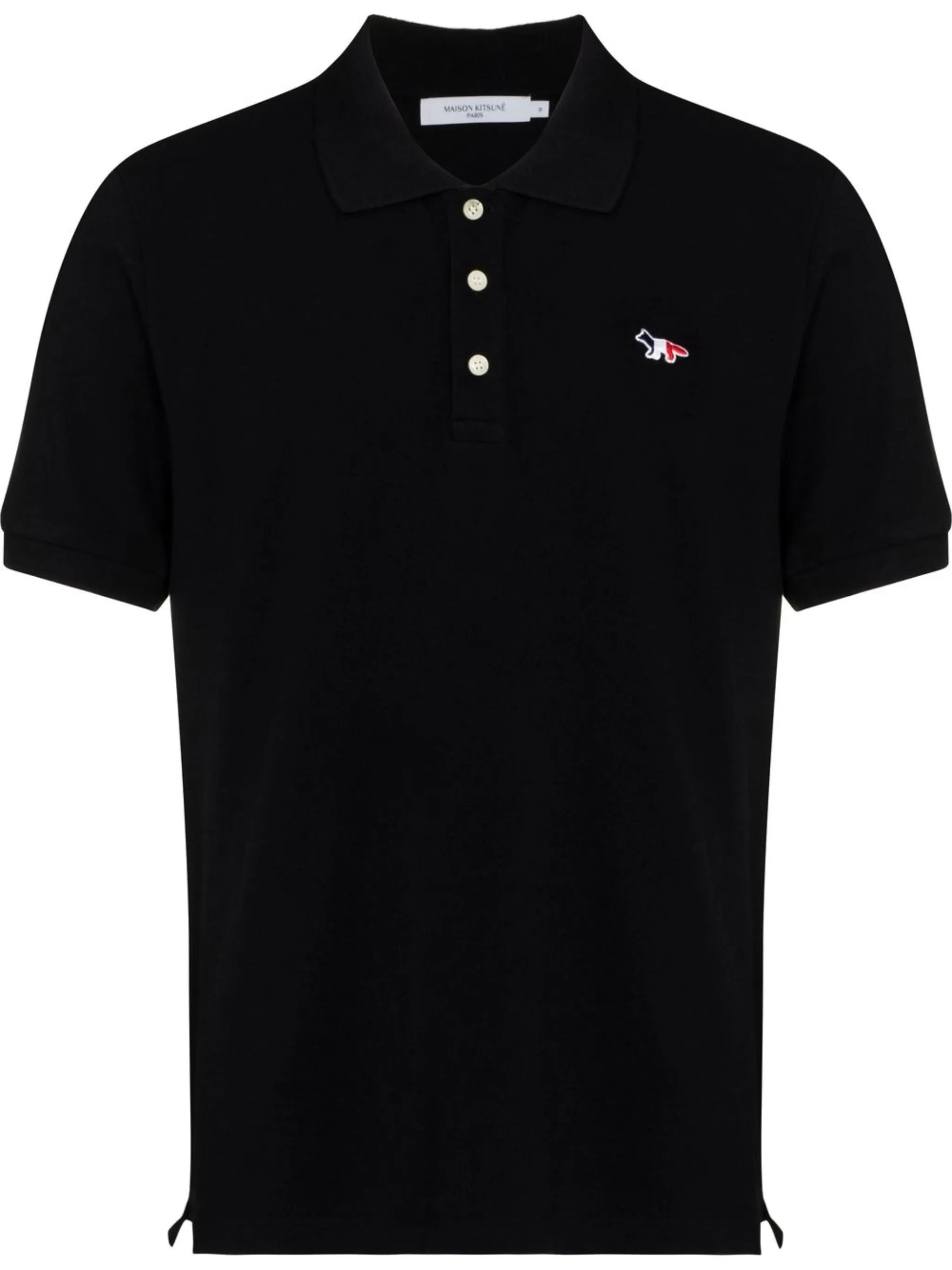 embroidered-motif polo shirt