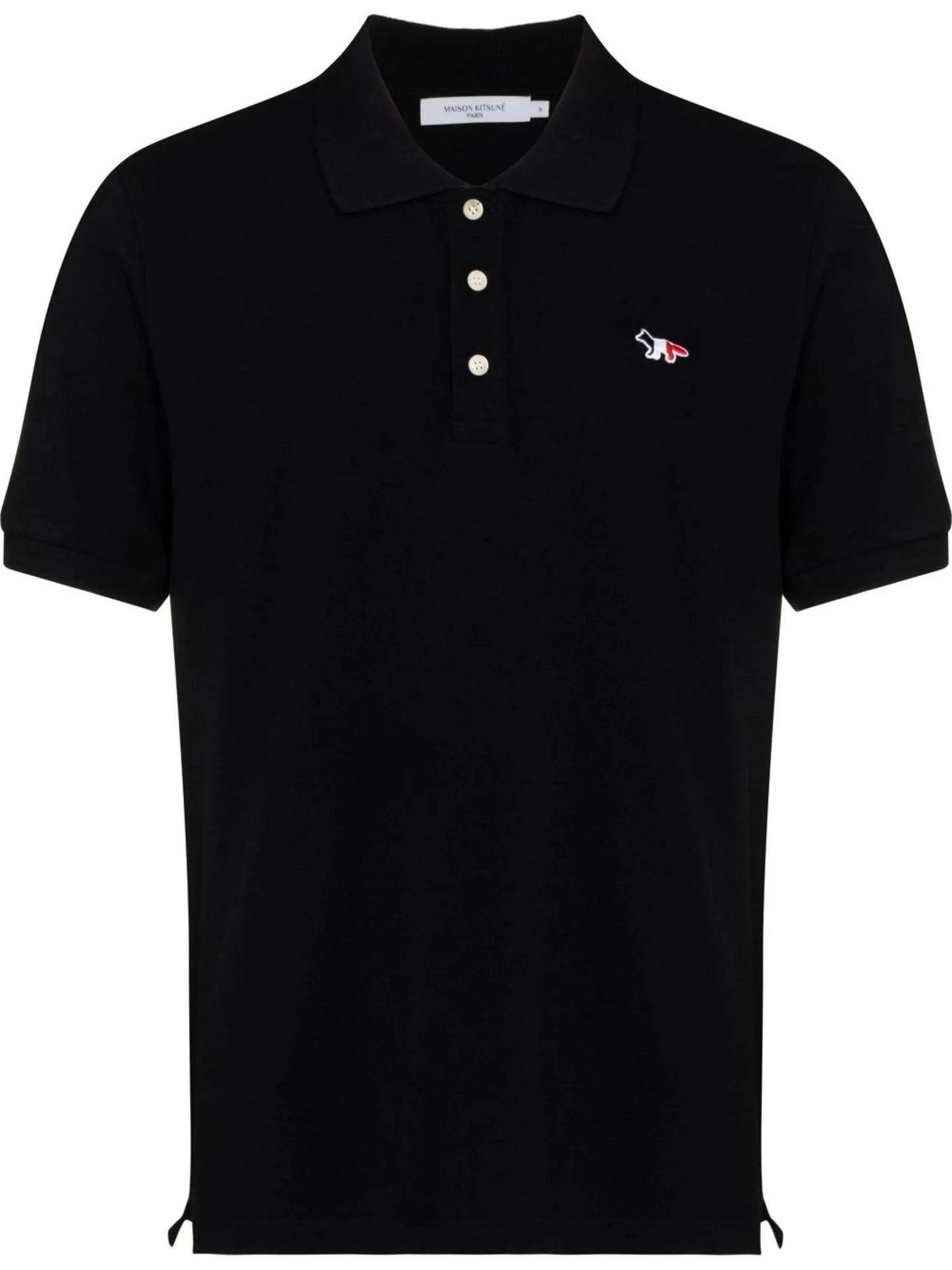 embroidered-motif polo shirt