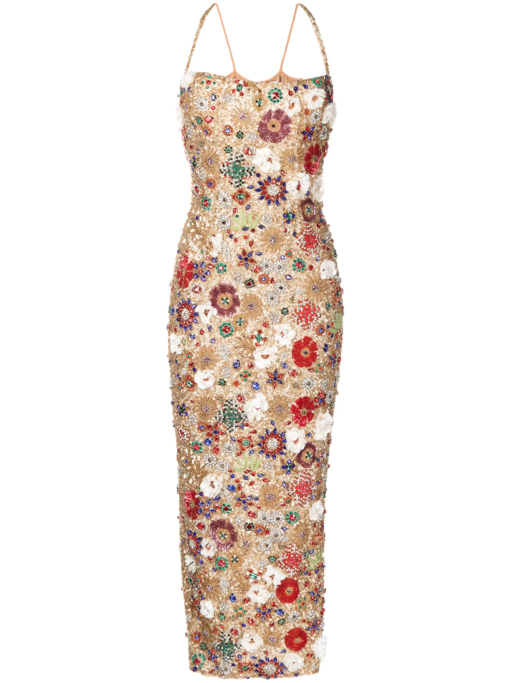 Francesca sequin-embellished gown