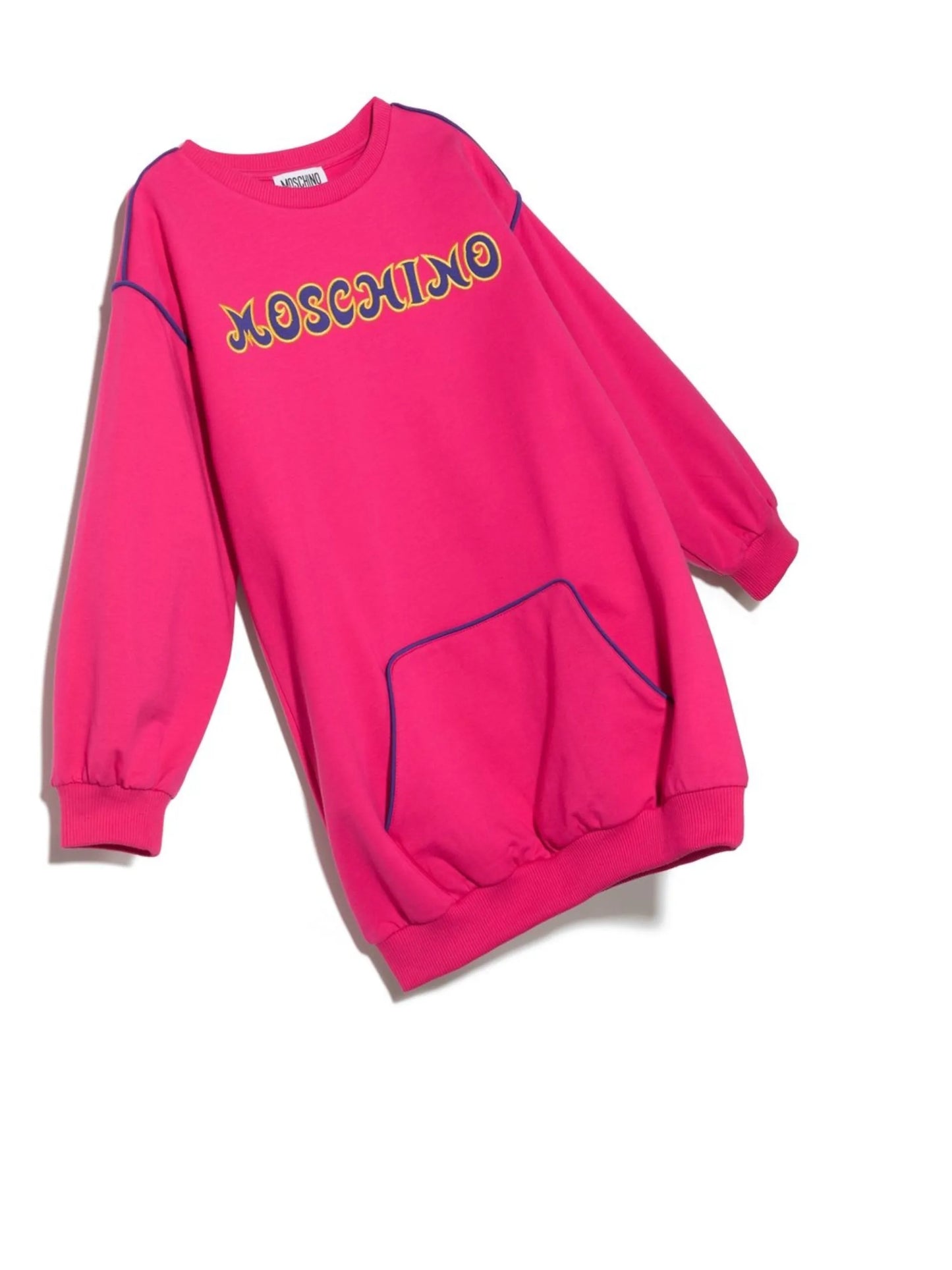 logo-embroidered jumper dress