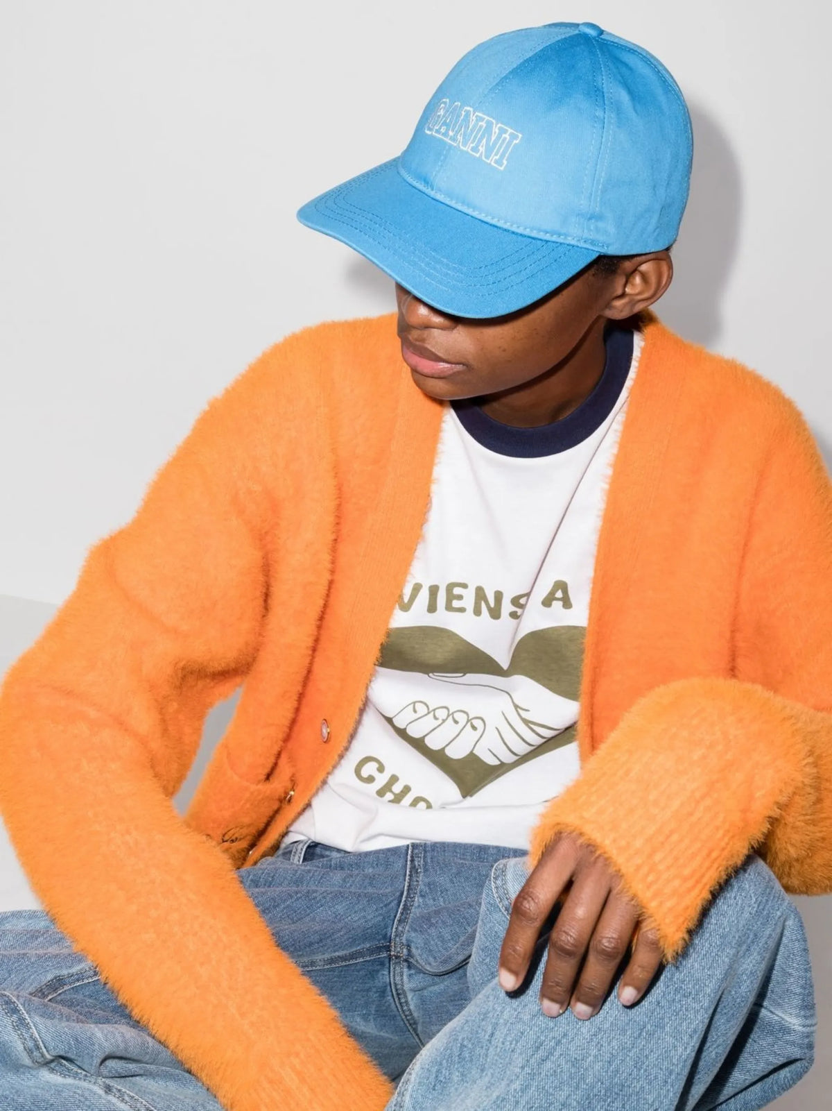 logo-embroidered baseball cap
