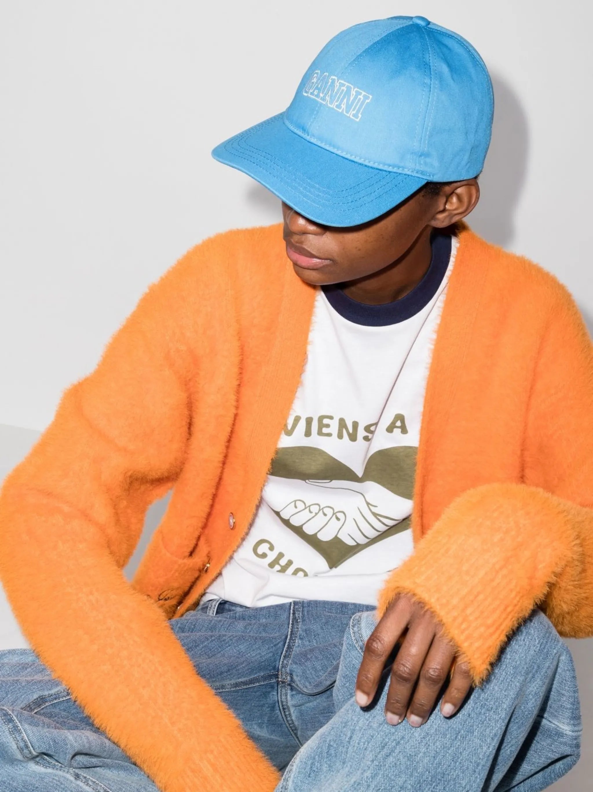 logo-embroidered baseball cap