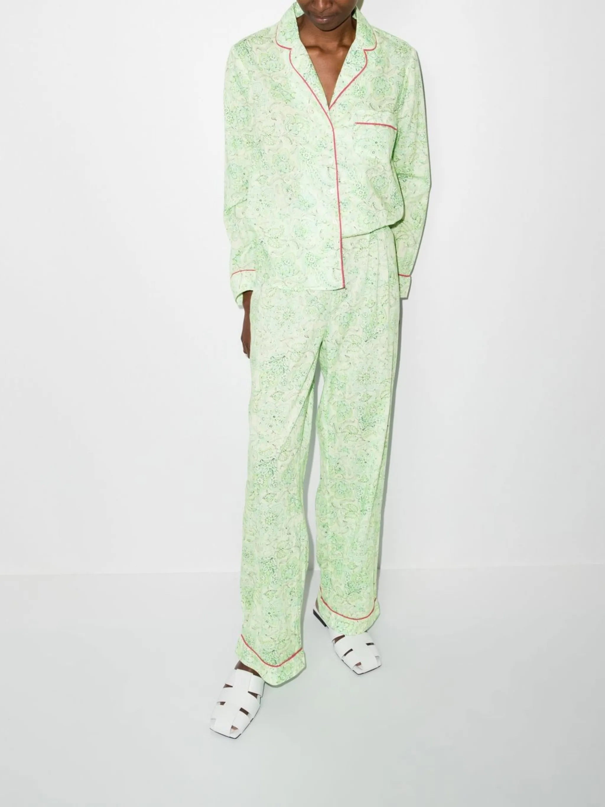 paisley-print pyjama set