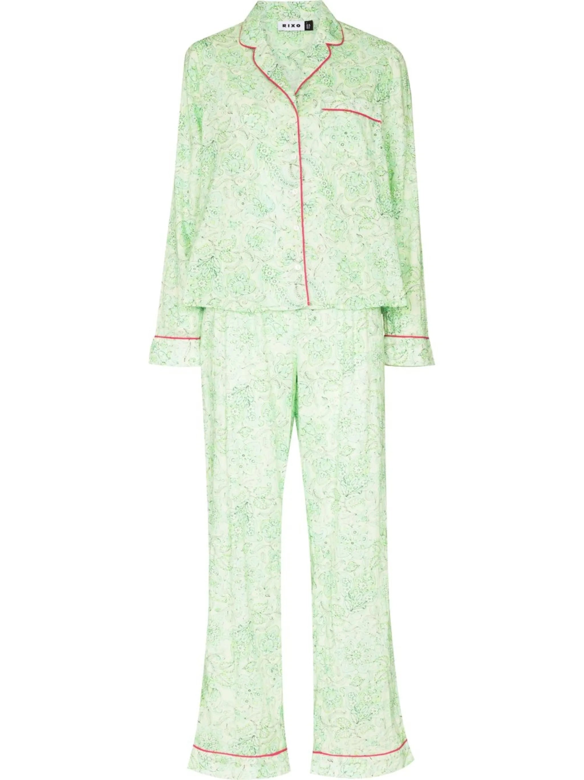 paisley-print pyjama set