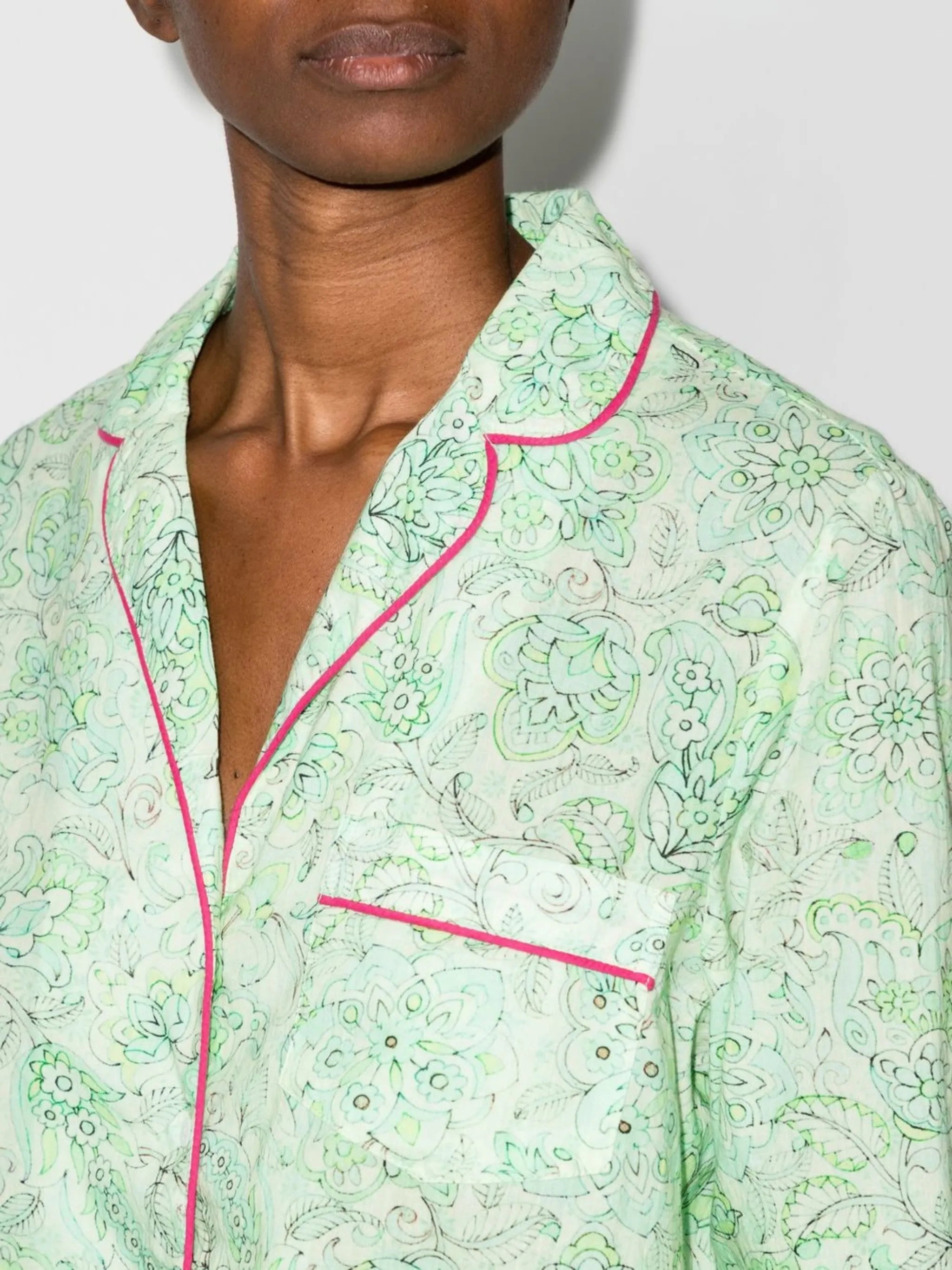 paisley-print pyjama set