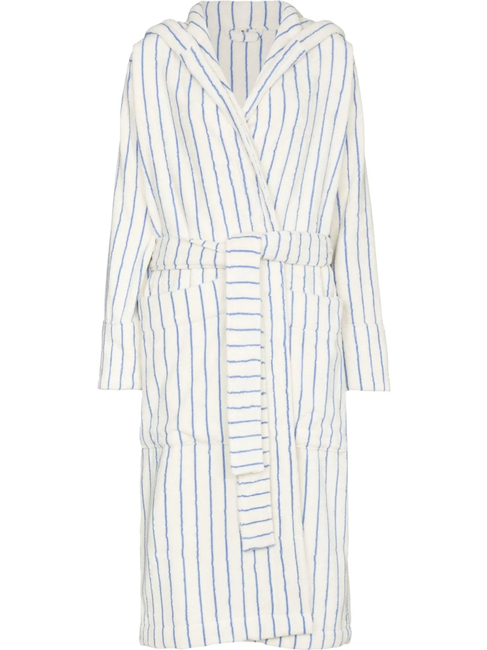 striped organic cotton robe