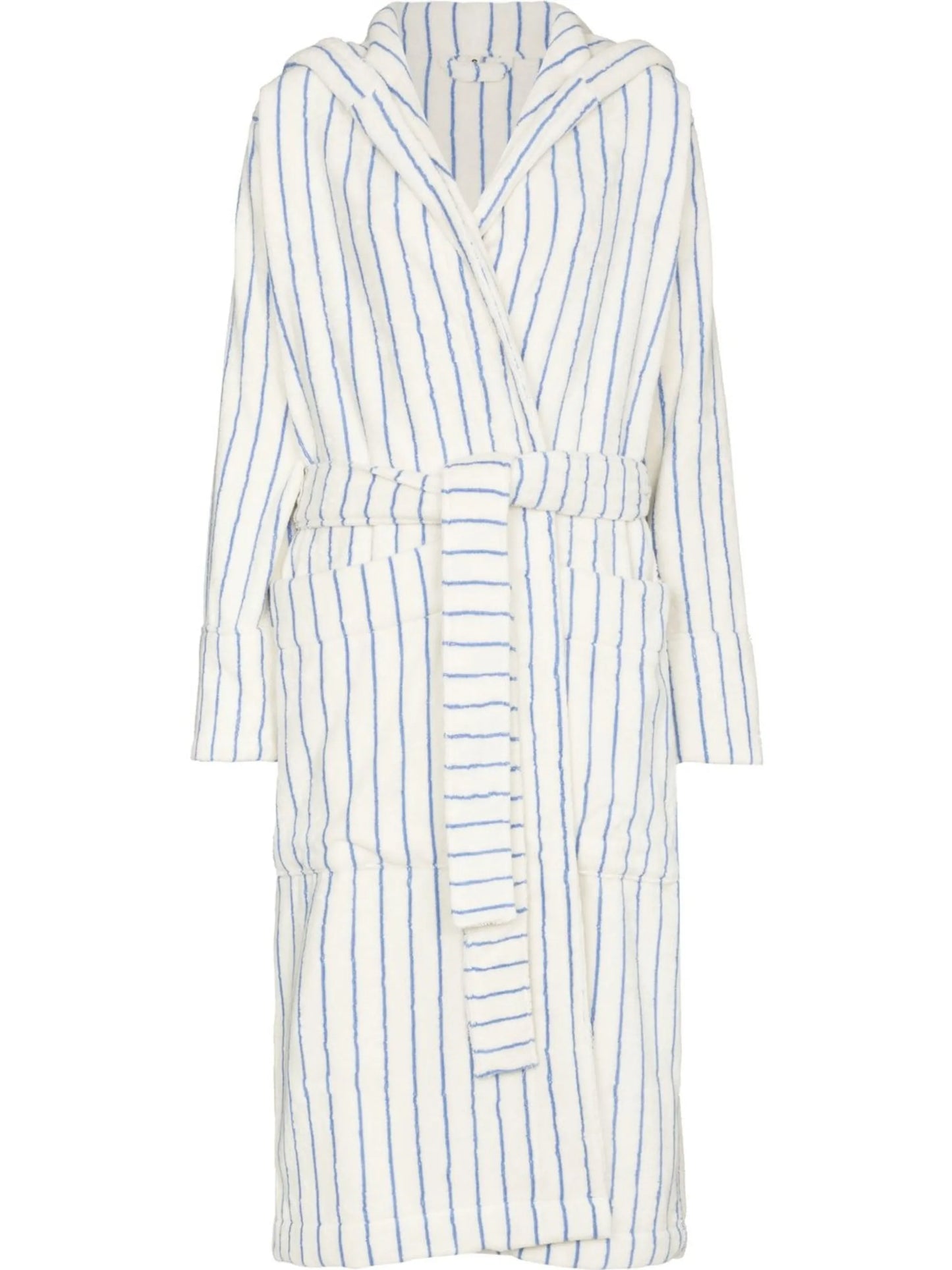 striped organic cotton robe