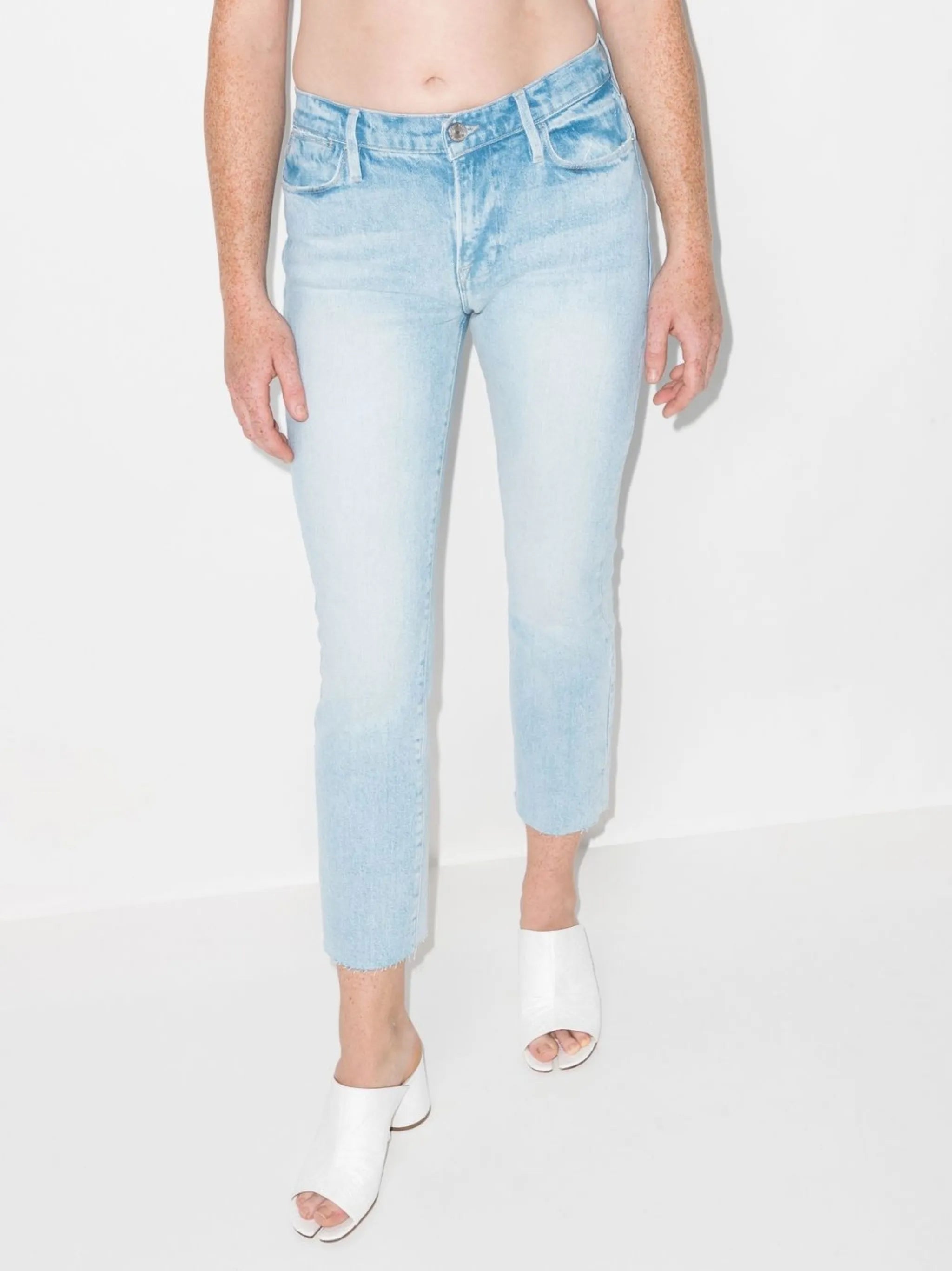 Le High cropped jeans