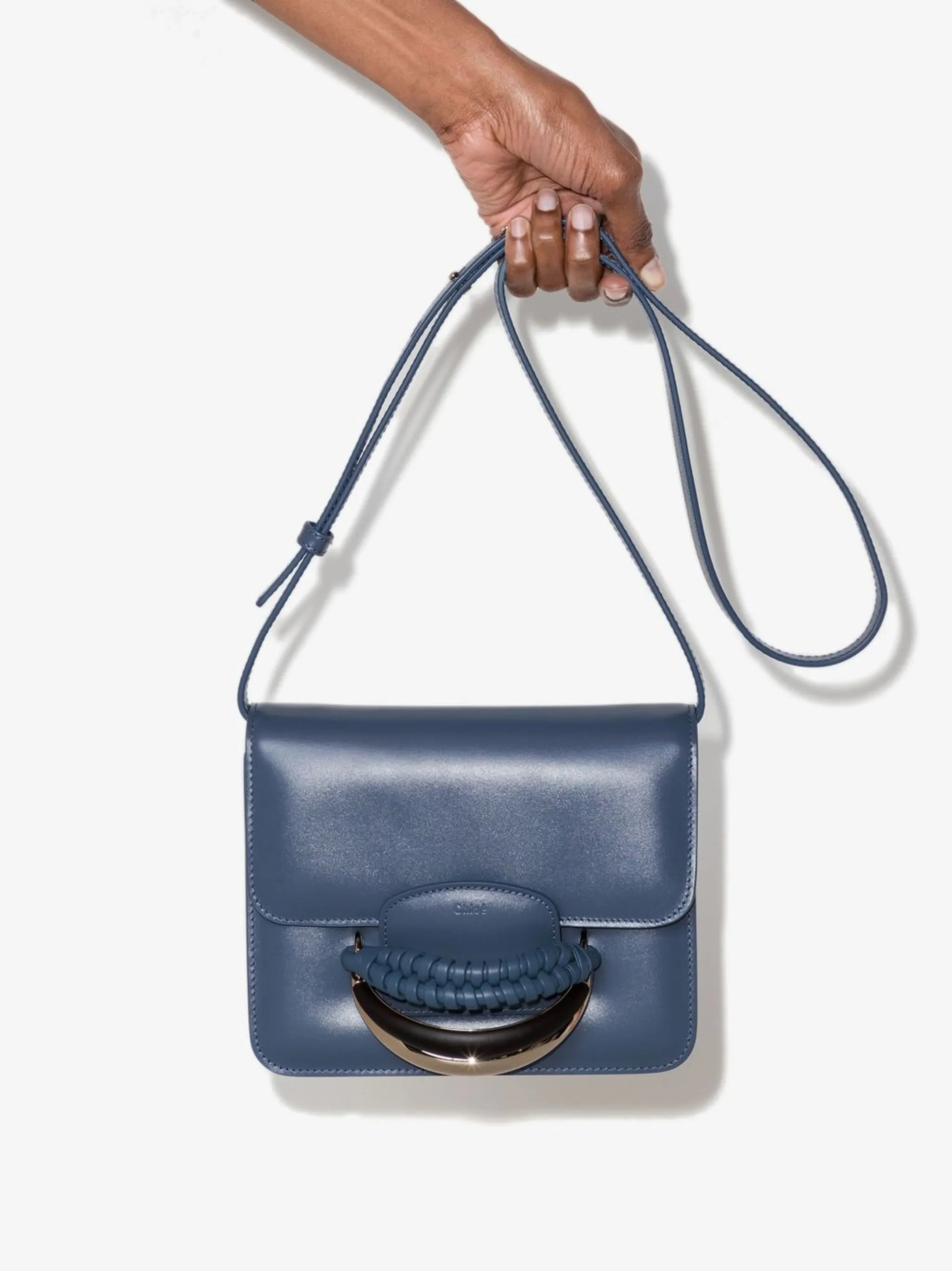 Kattie leather clutch bag