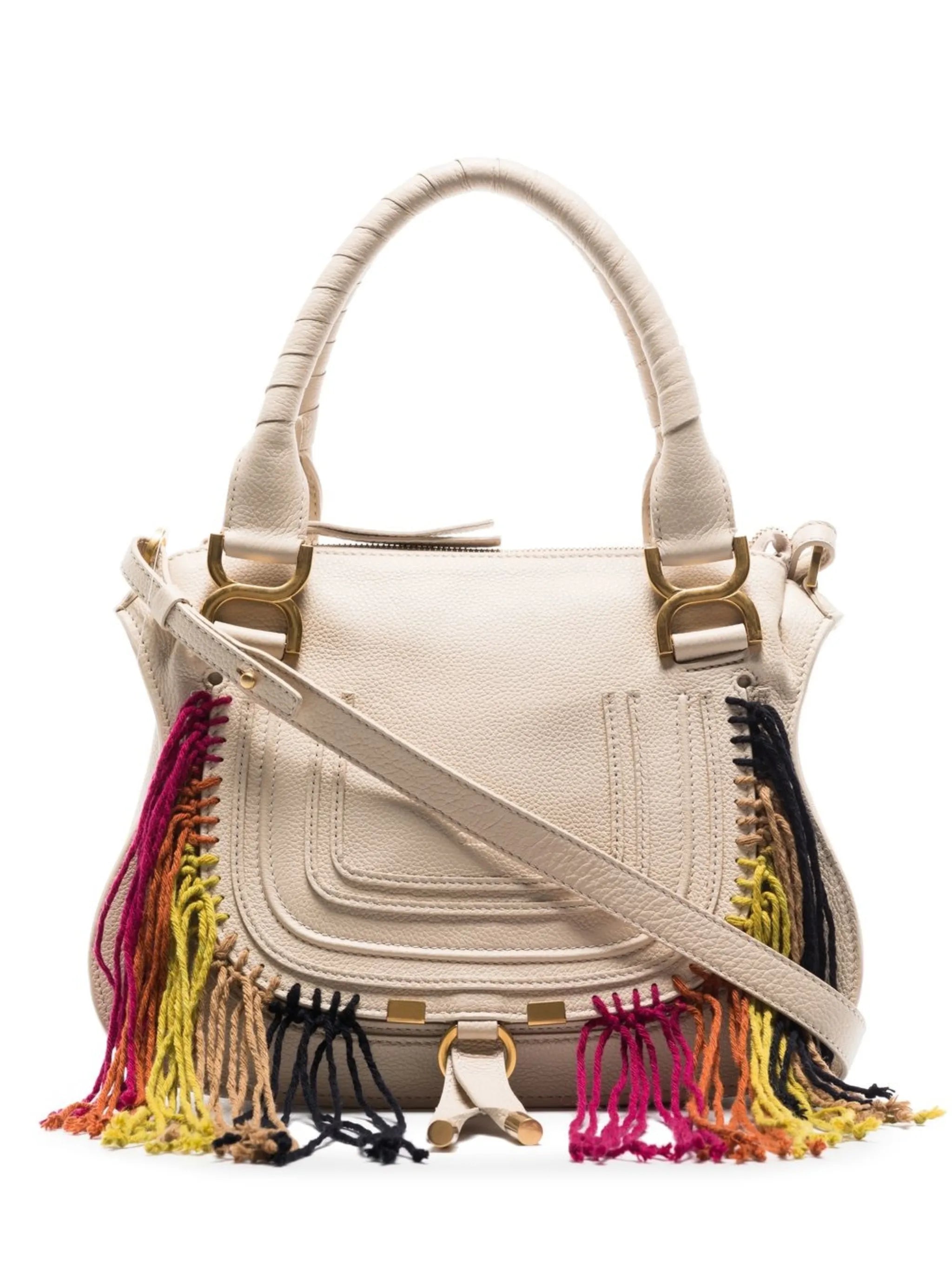 Marcie fringed tote bag