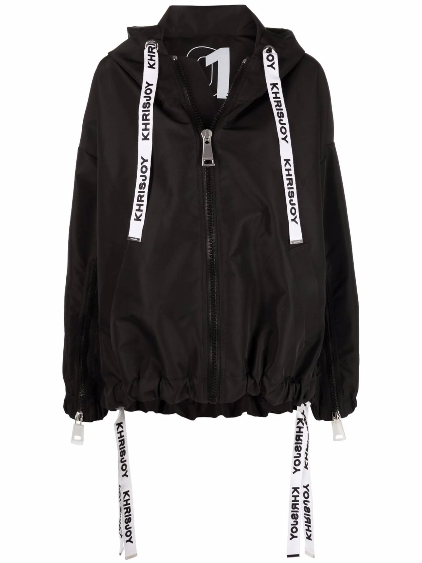 logo-strap windbreaker