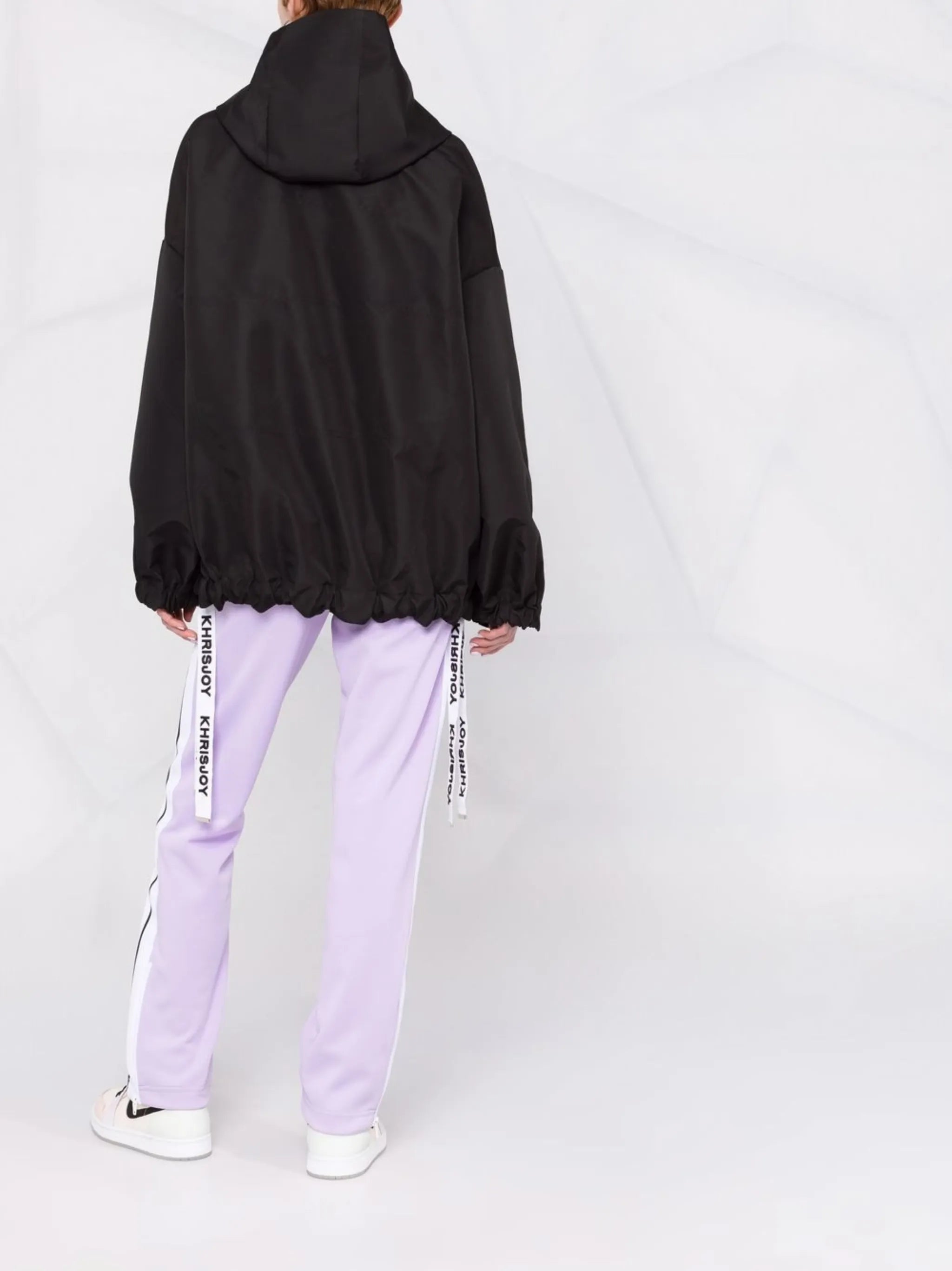 logo-strap windbreaker